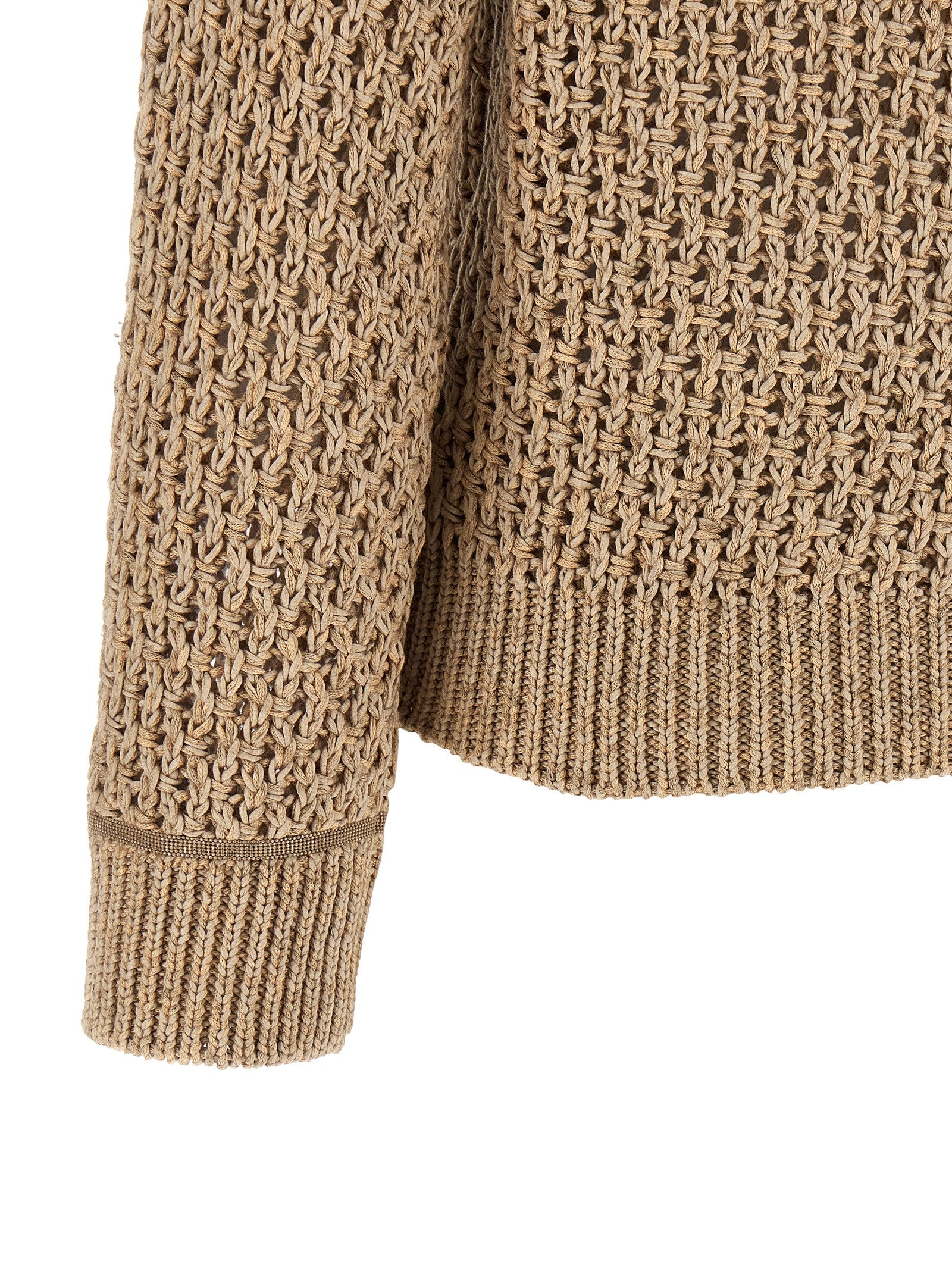 Fabiana Filippi Brown Cotton Cardigan