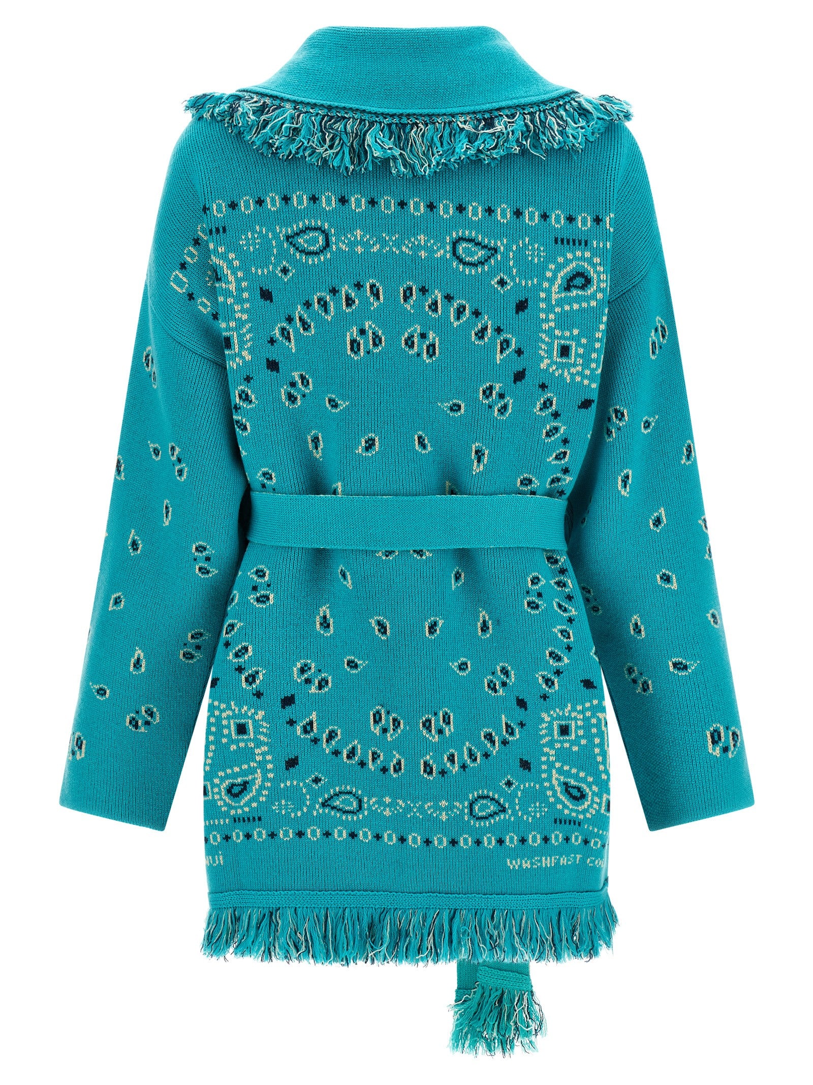 Alanui Blue Cashmere Cardigan