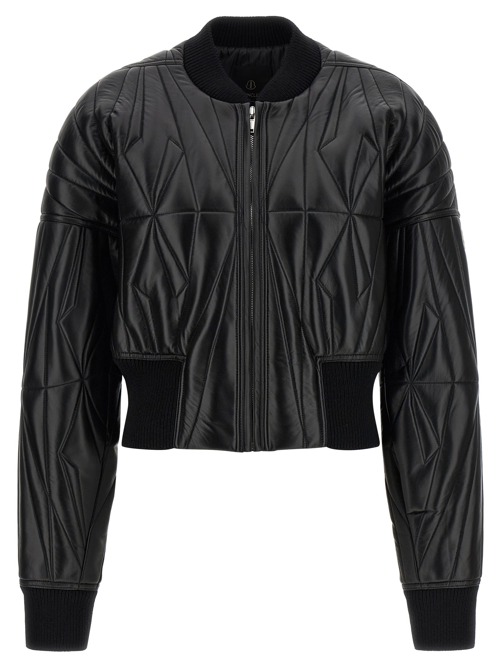 Rick Owens Black Lamb Leather Leather Jacket