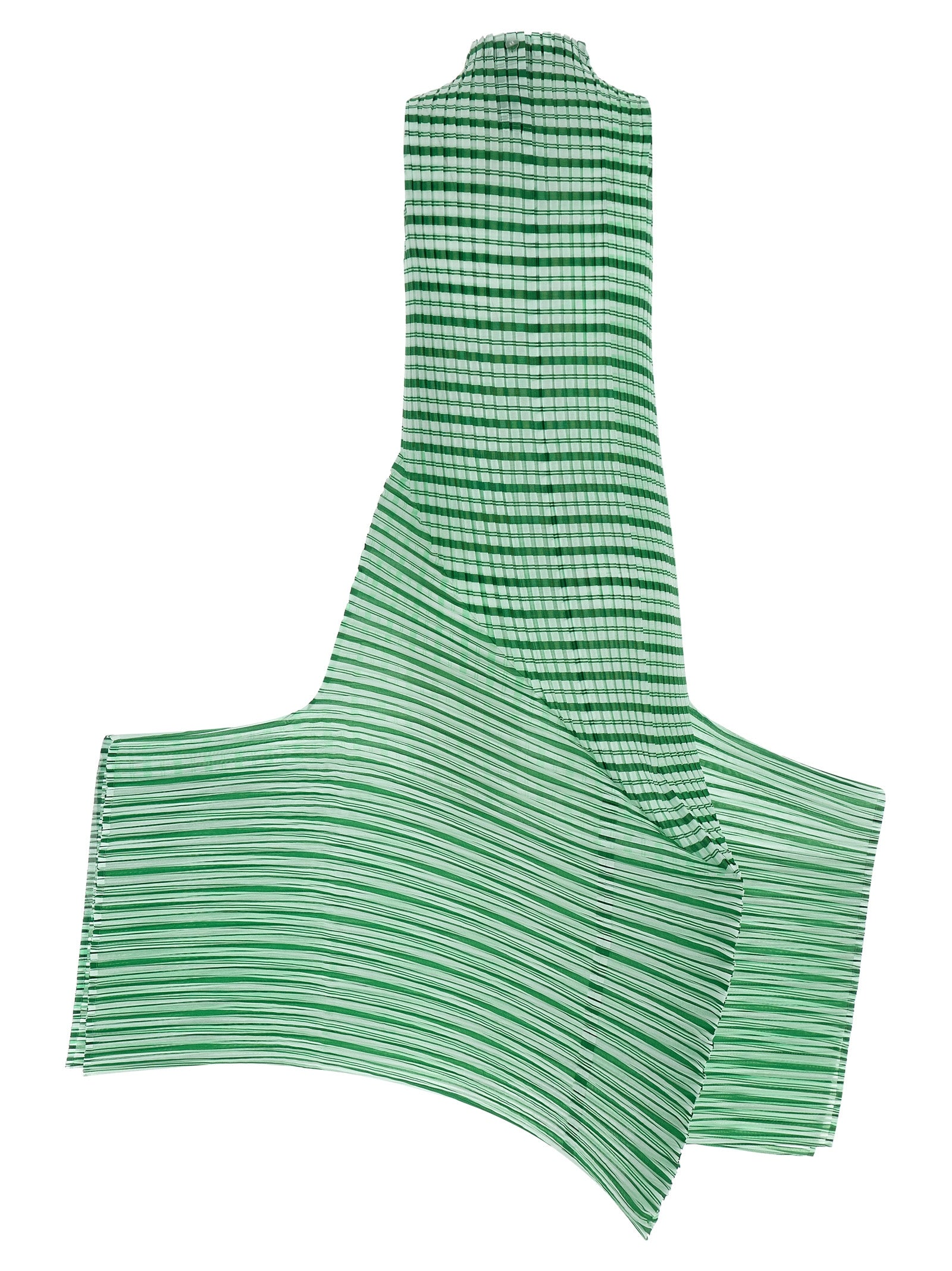 Issey Miyake Bicolor Polyester Long Dress