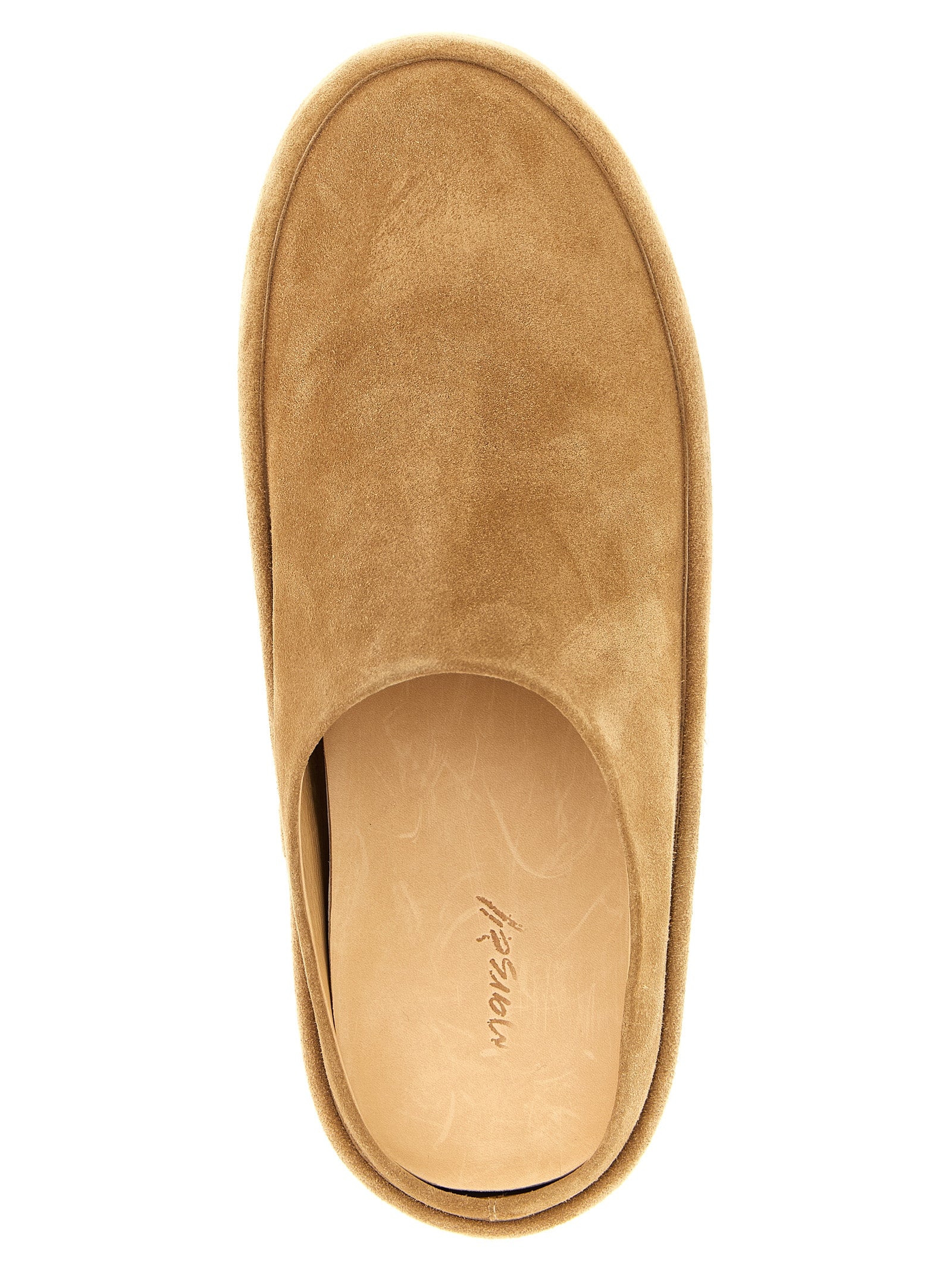 Marsell Beige Calfskin Mules