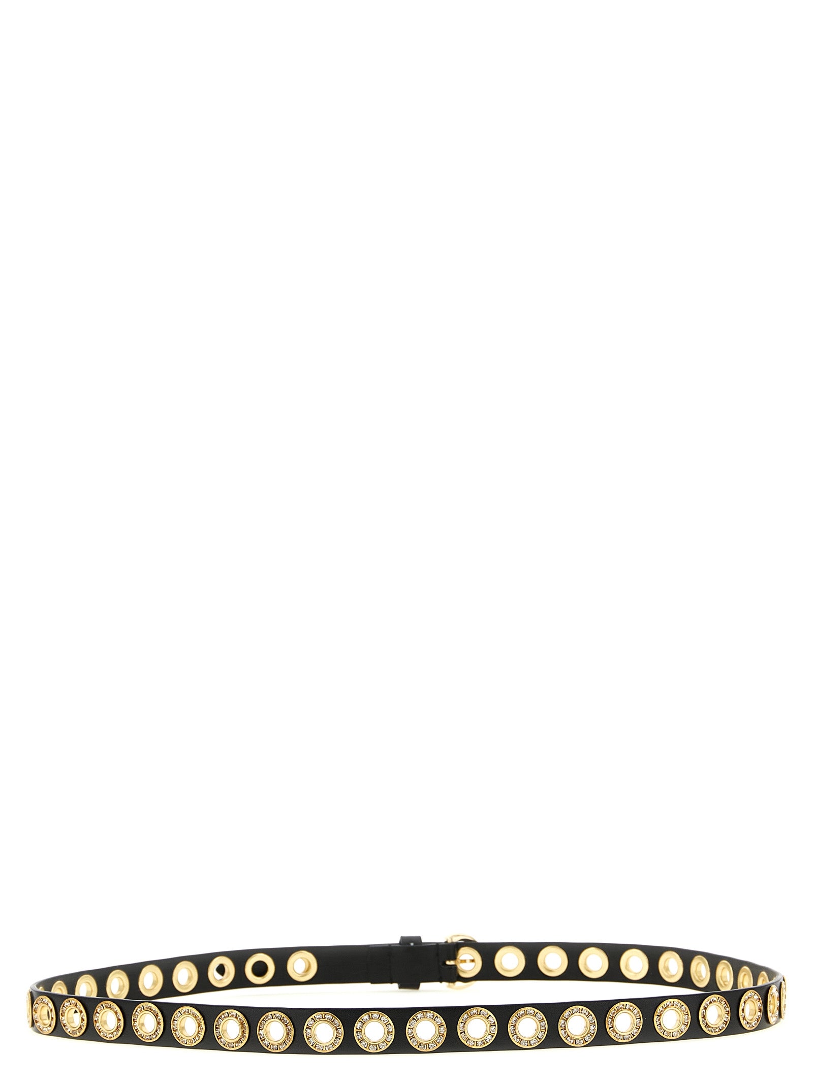 PINKO Black Polyethylene Regular Belt