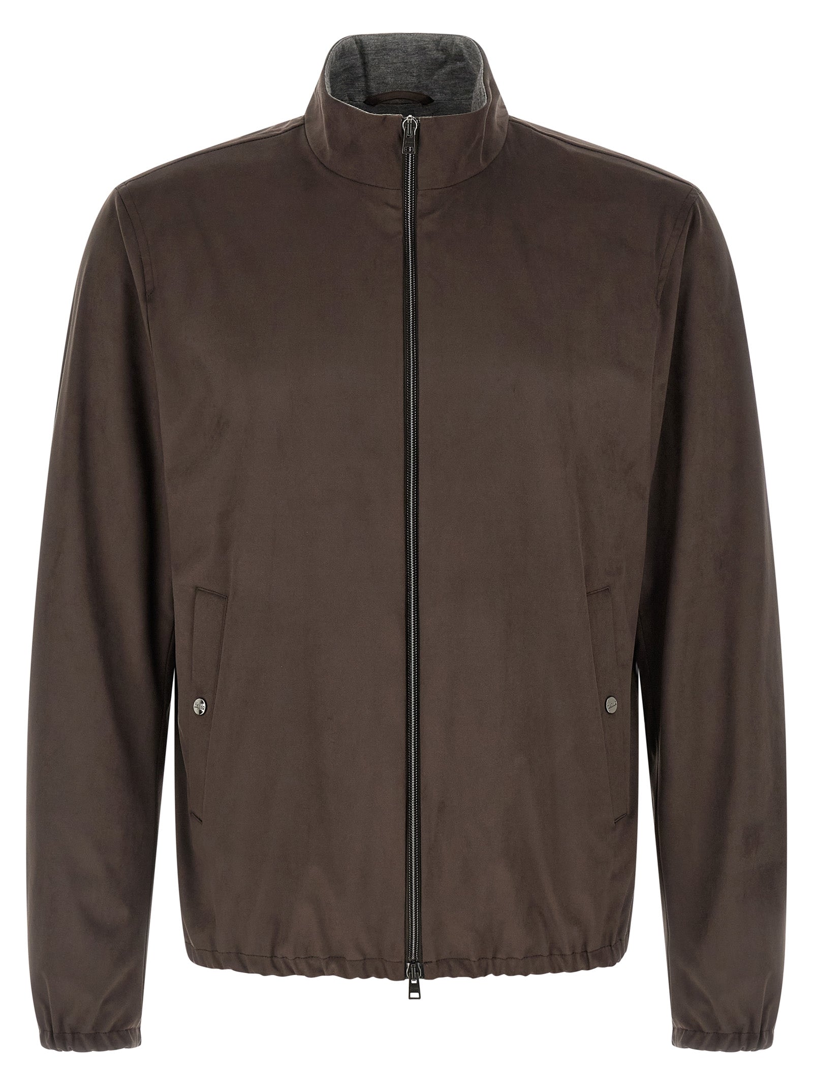 Herno Brown Polyester Jacket