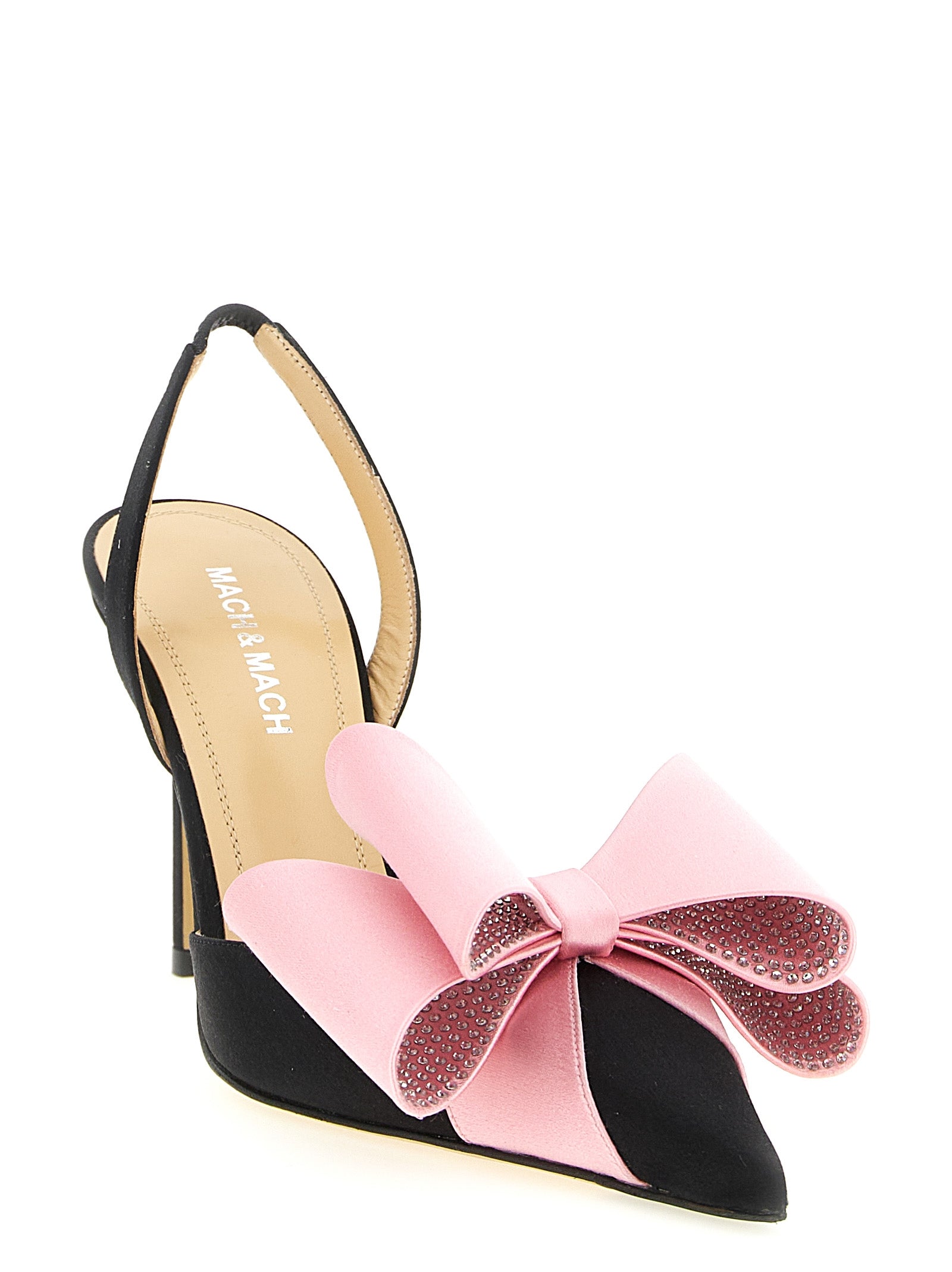 MACH & MACH Multicolor Satin High Heel Pumps