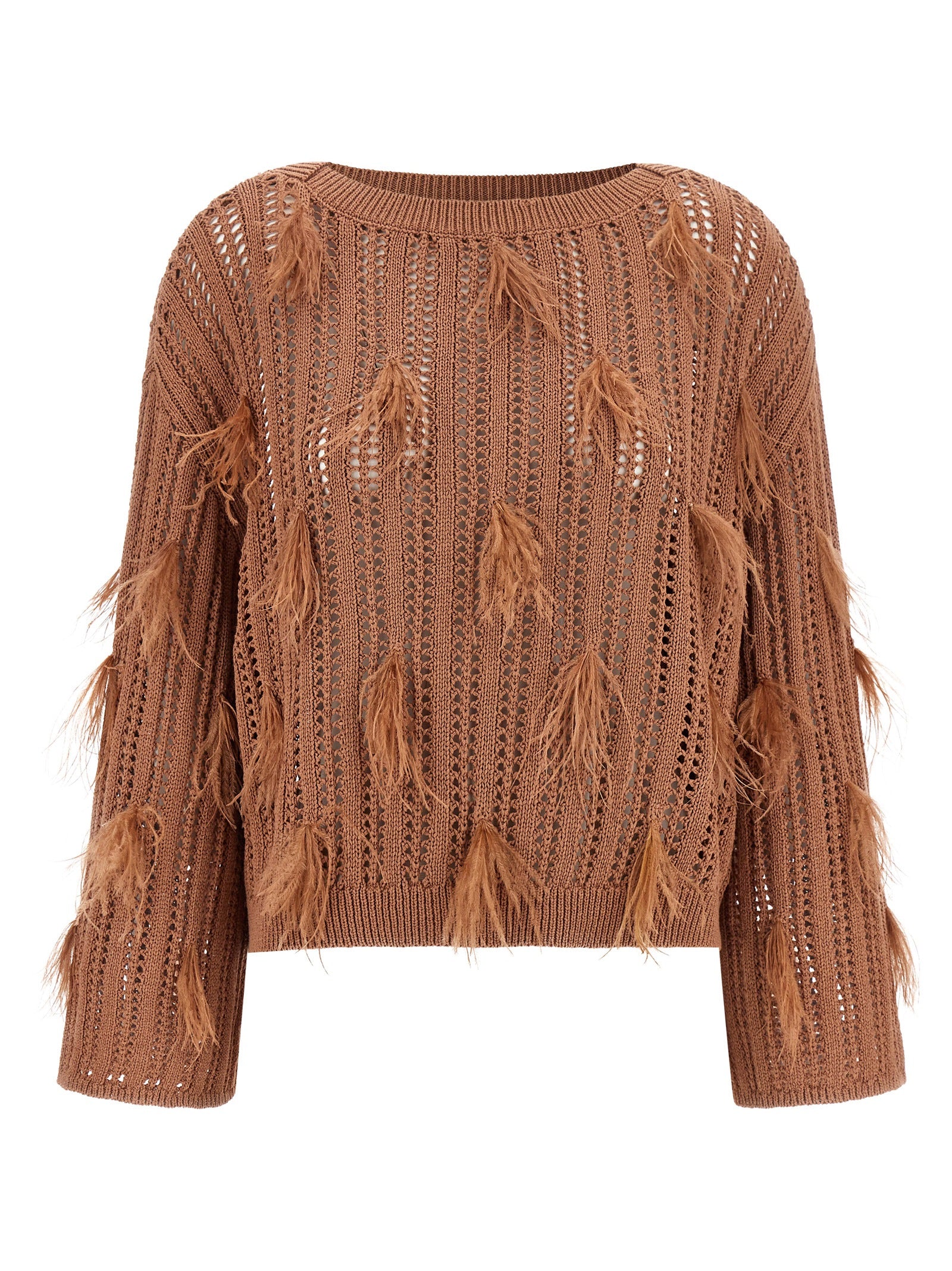 Twinset Brown Cotton Cardigan