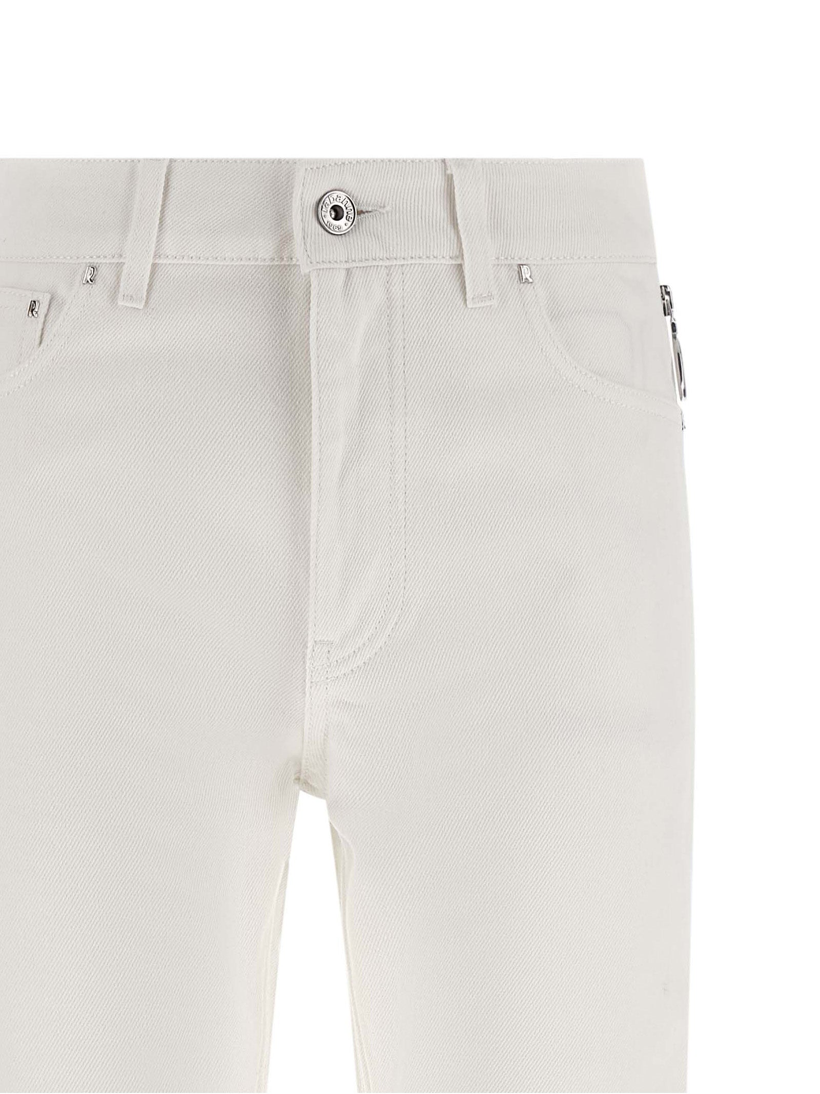Paco Rabanne White Cotton Jeans Denim