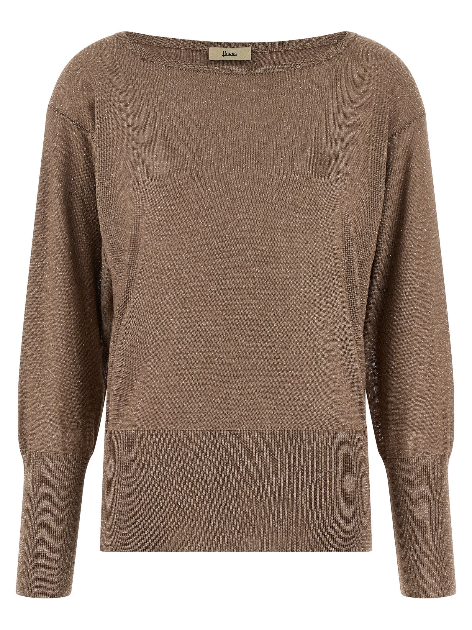 Herno Brown Viscose Cardigan