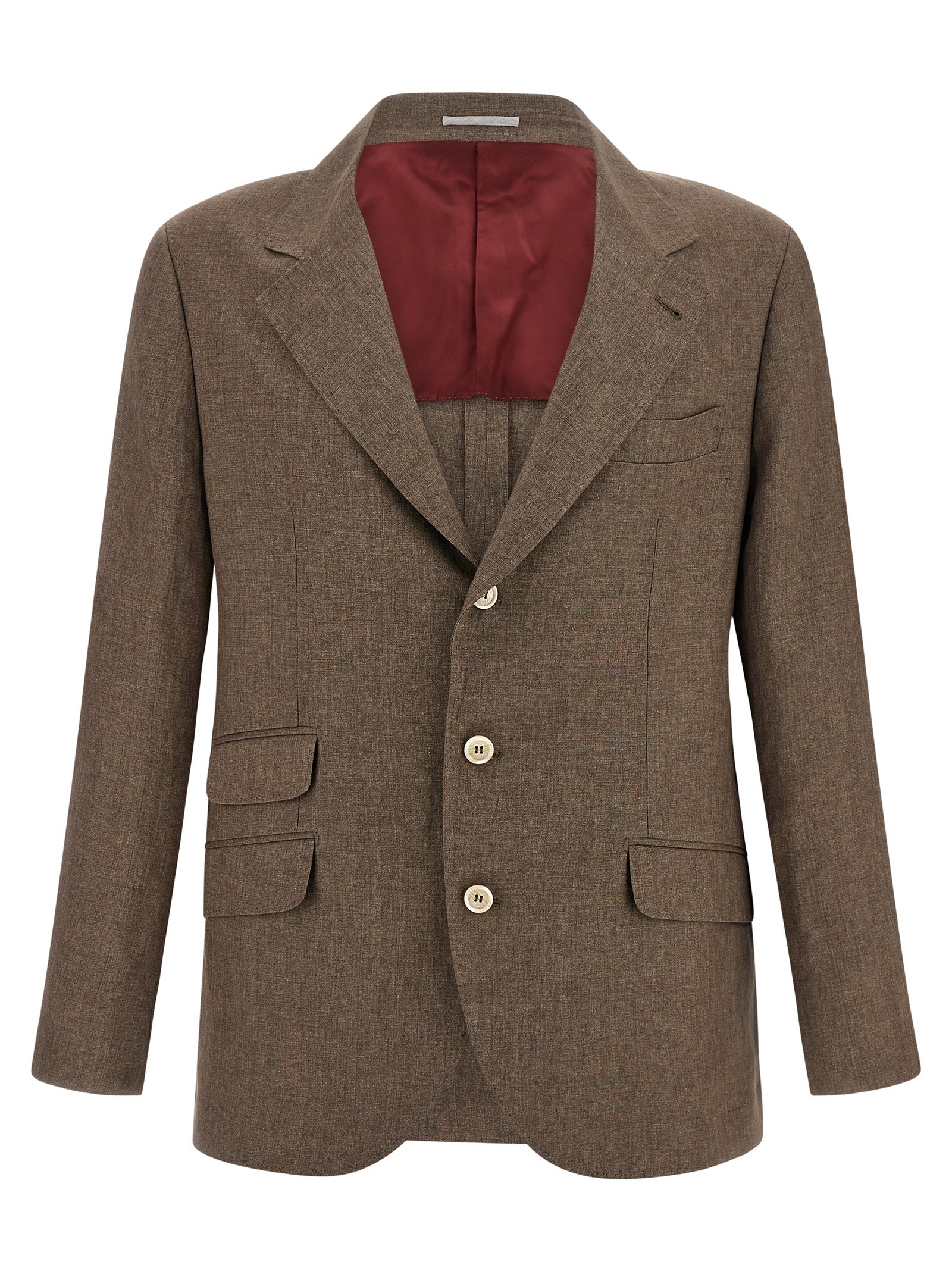 Brunello Cucinelli Brown Linen Blazer