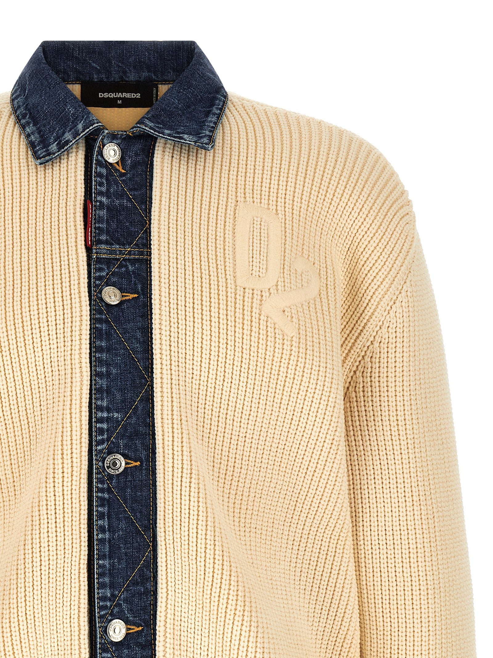 Dsquared² Beige Cotton Cardigan