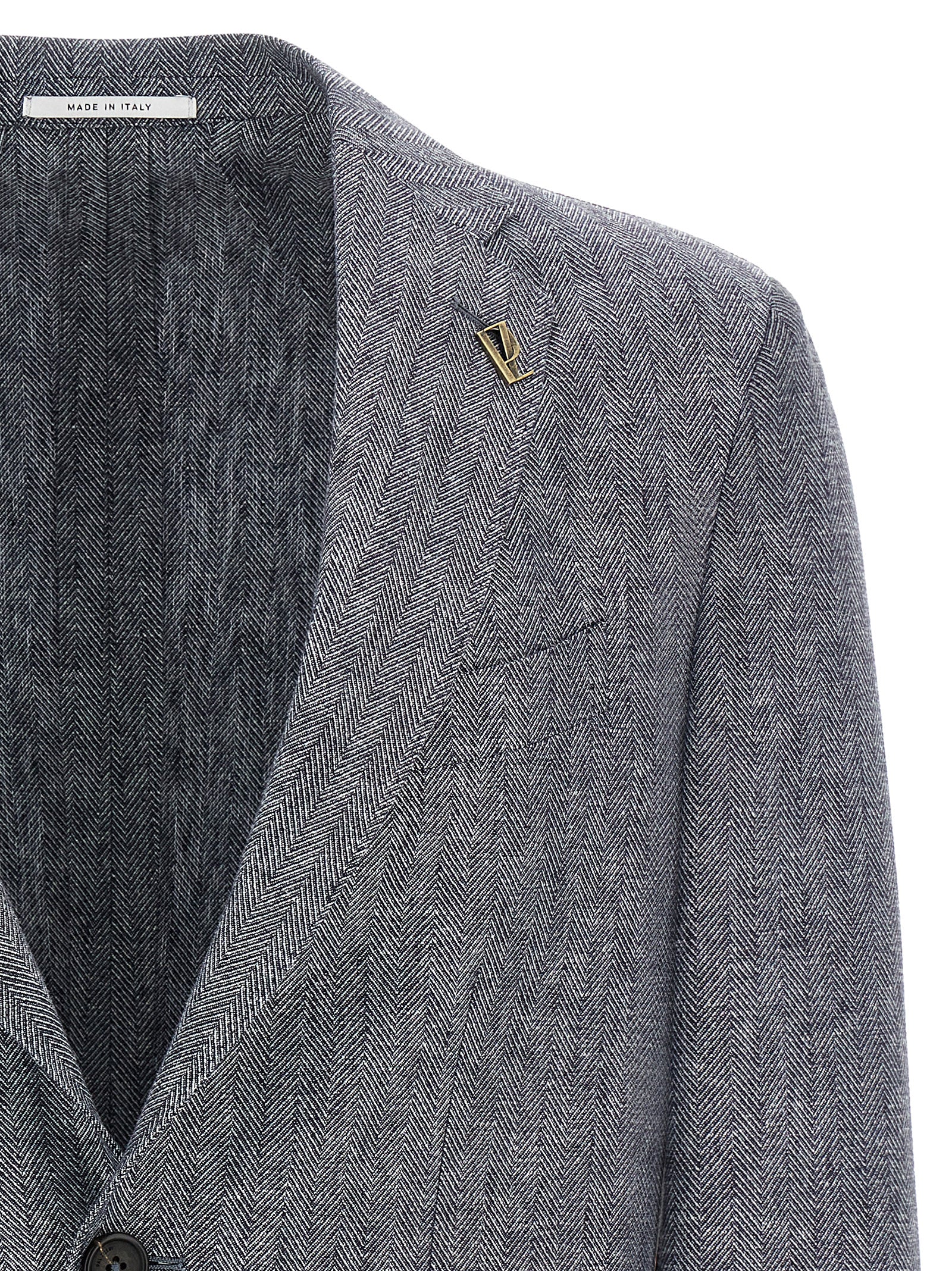 Pal Zileri Blue Linen Blazer