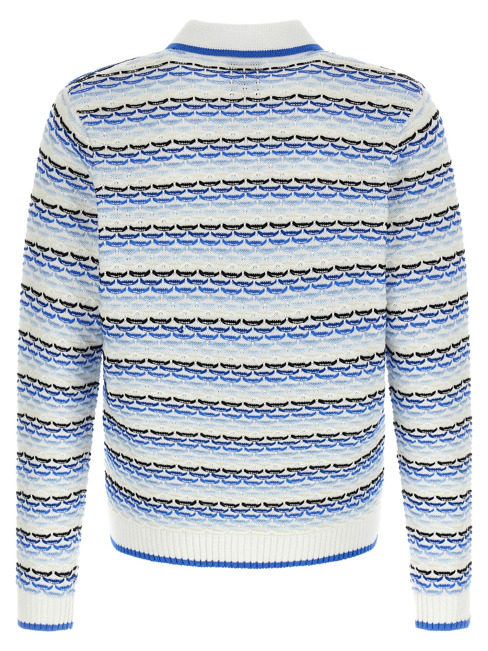 Casablanca Blue Cotton Polo Shirt