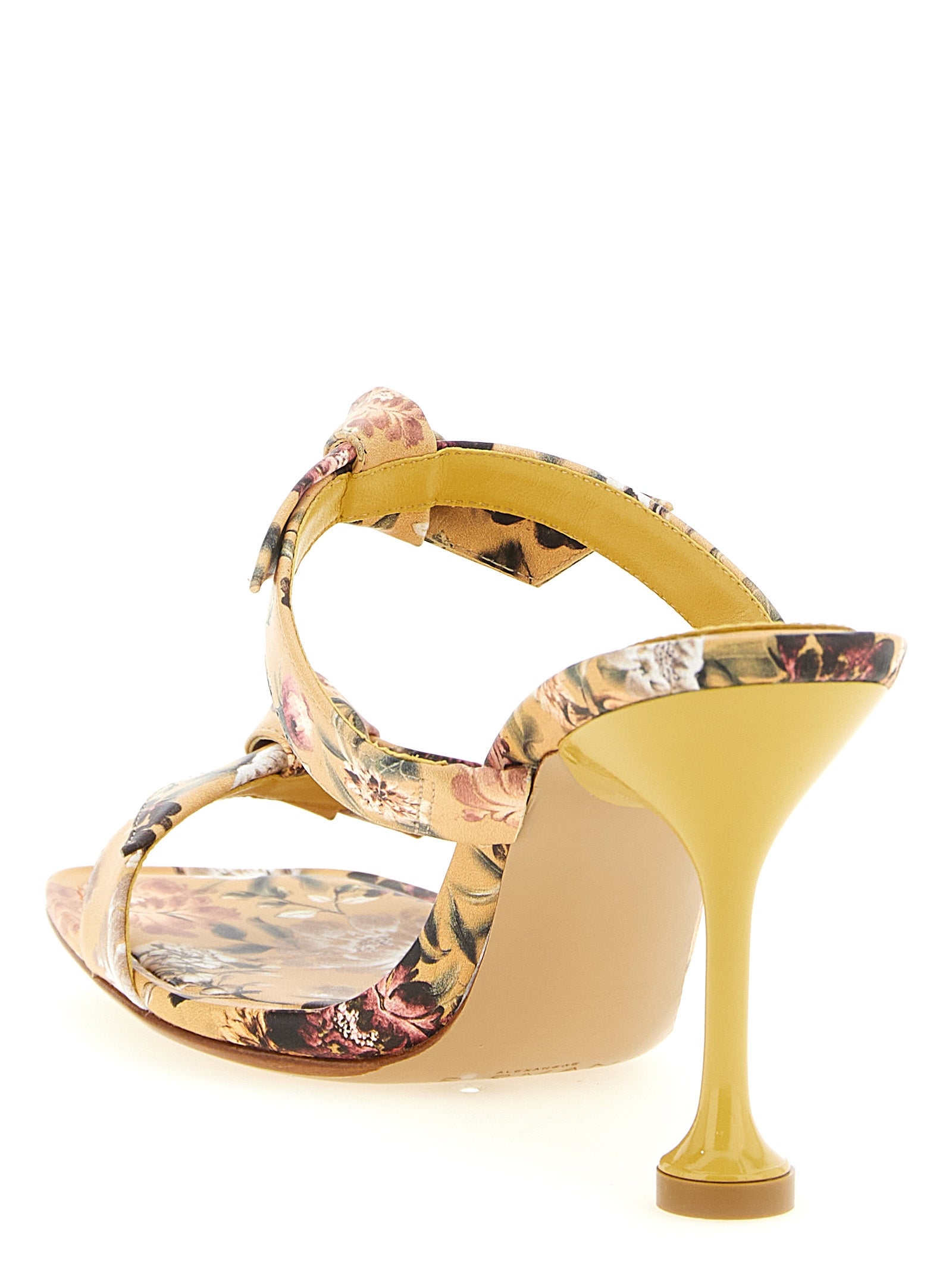 Alexandre Birman Bicolor Cowhide Stiletto Heel Sandals
