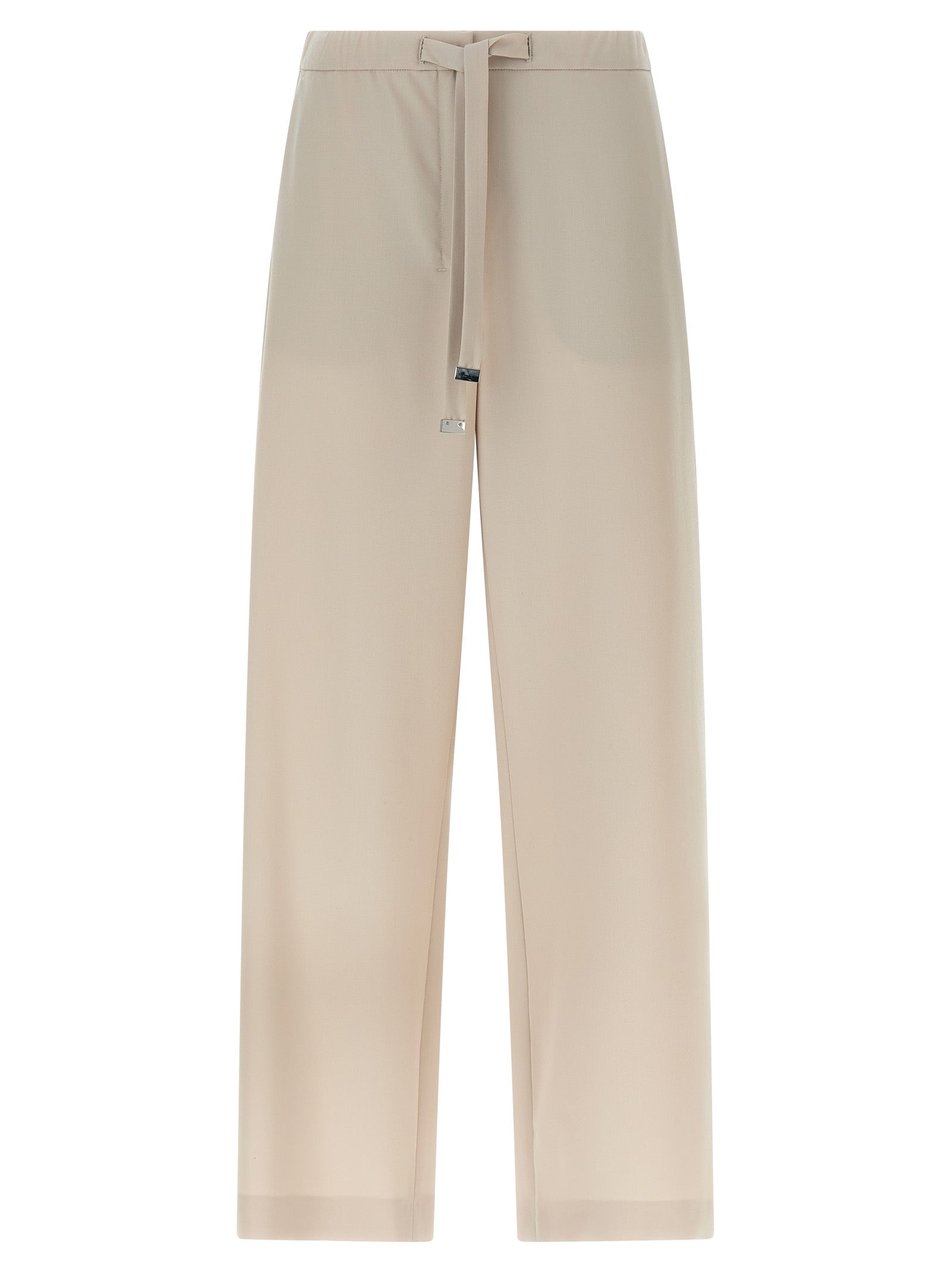 'S Max Mara Beige Virgin Wool Athletic Pants