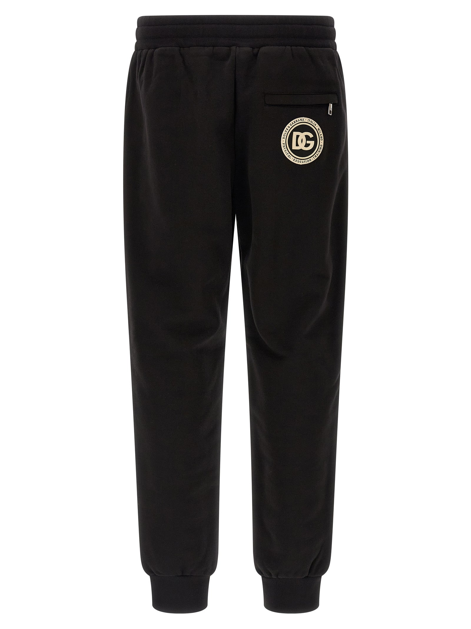 Dolce & Gabbana Black Cotton Joggers (Workout Pants)
