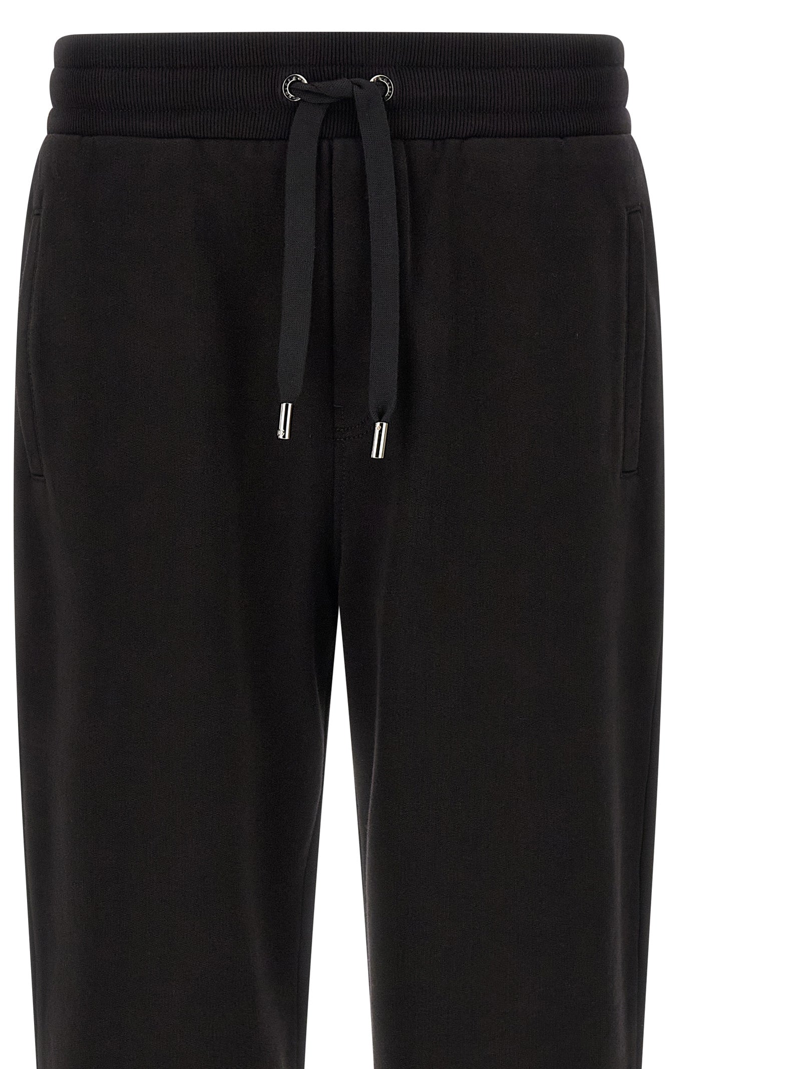 Dolce & Gabbana Black Cotton Joggers (Workout Pants)