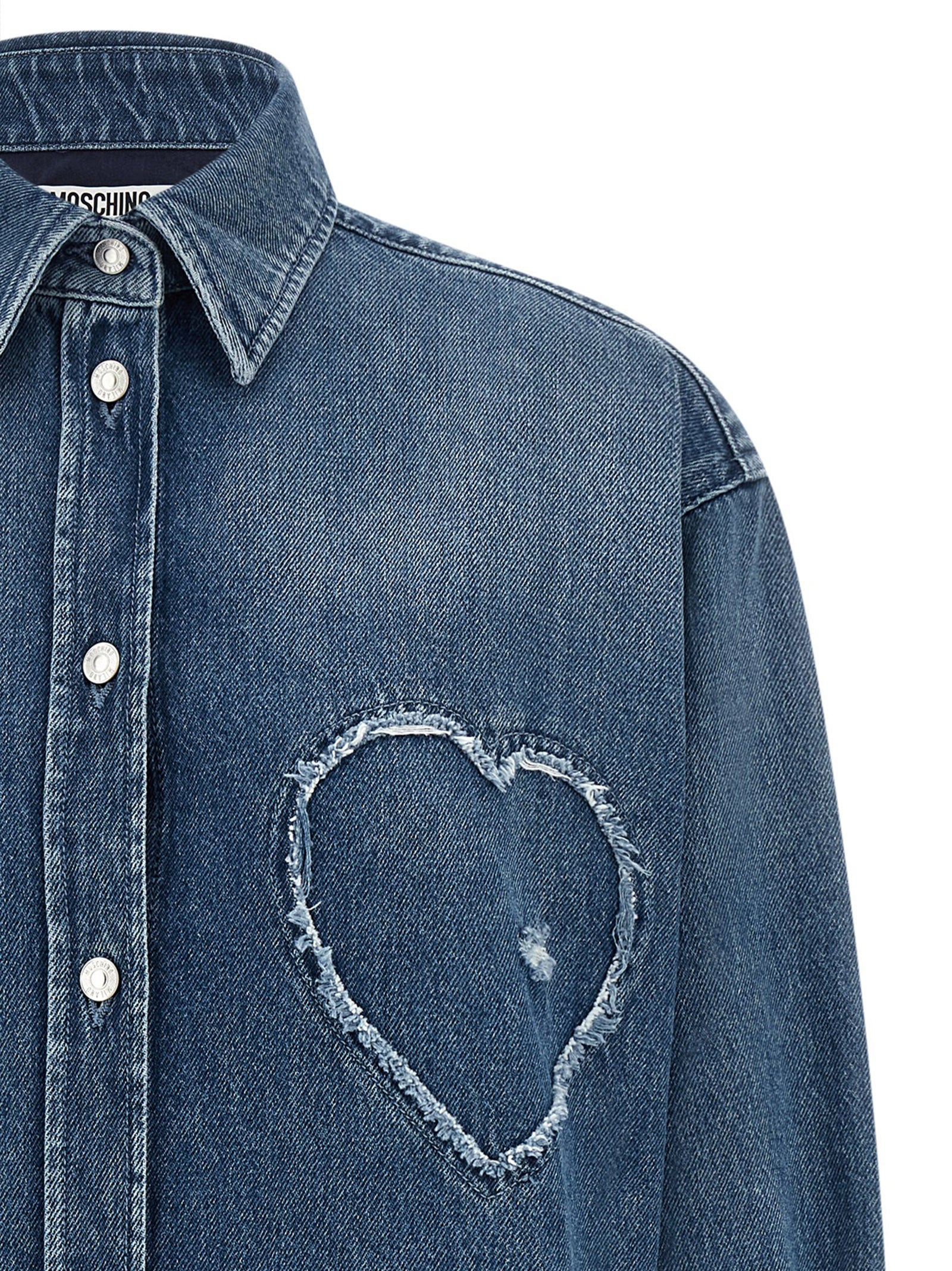 Moschino Blue Cotton Blouse