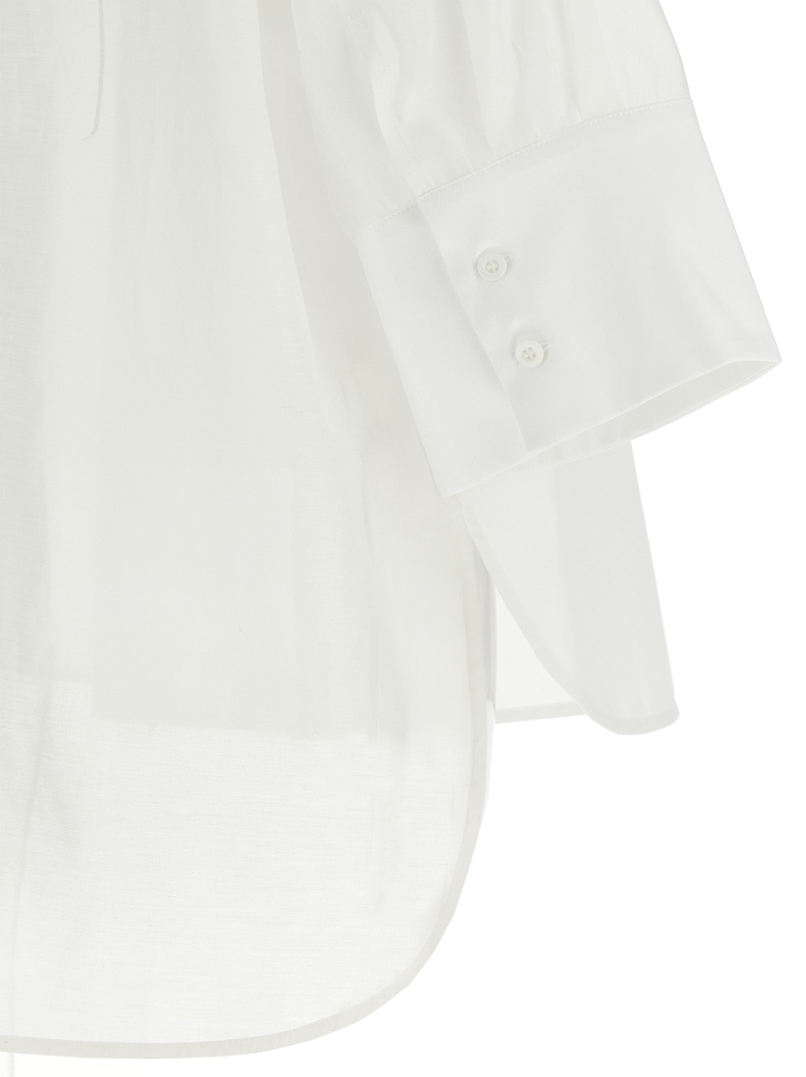 Peserico White Cotton Blouse