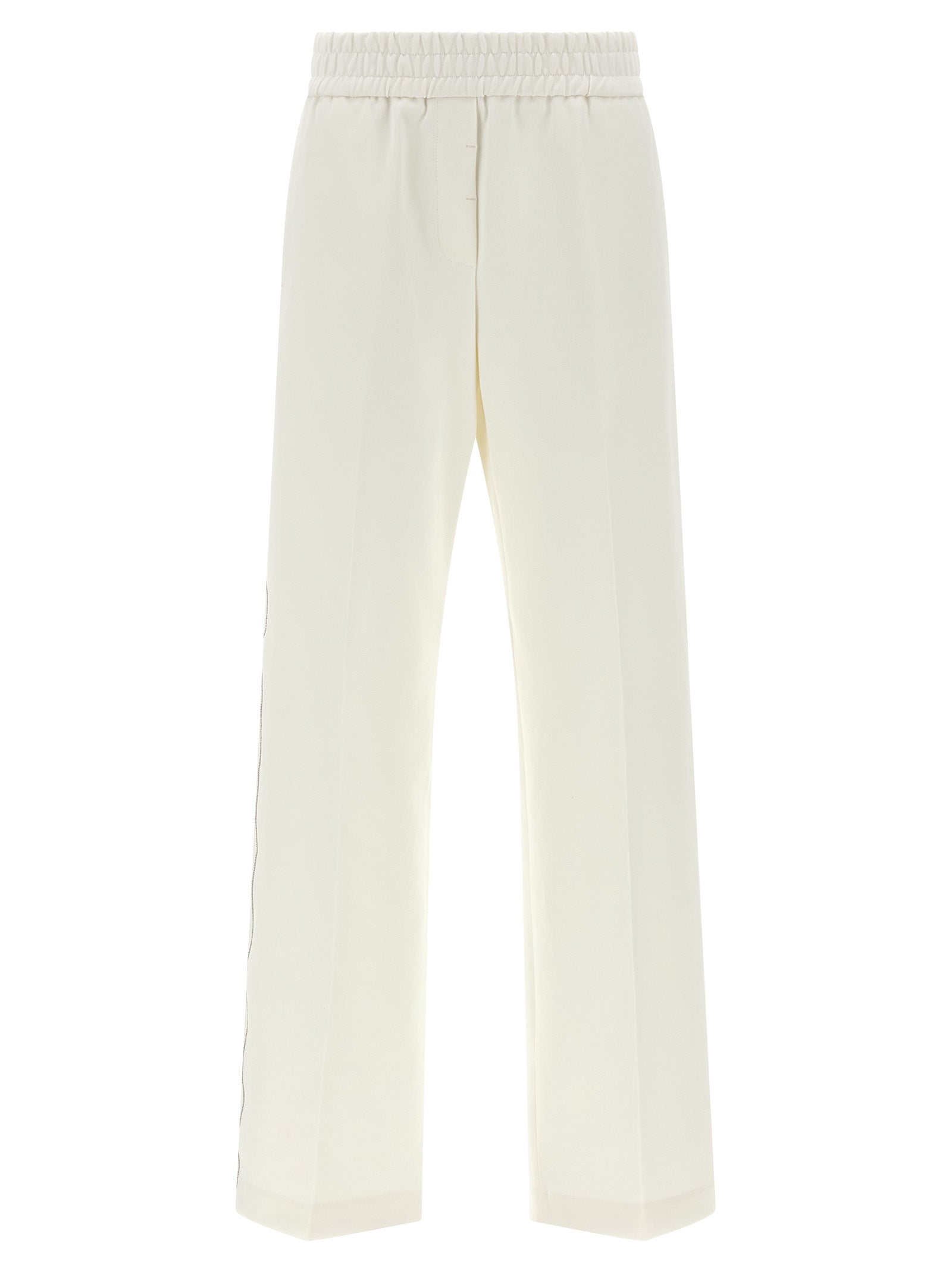 Peserico White Cotton Casual Pants