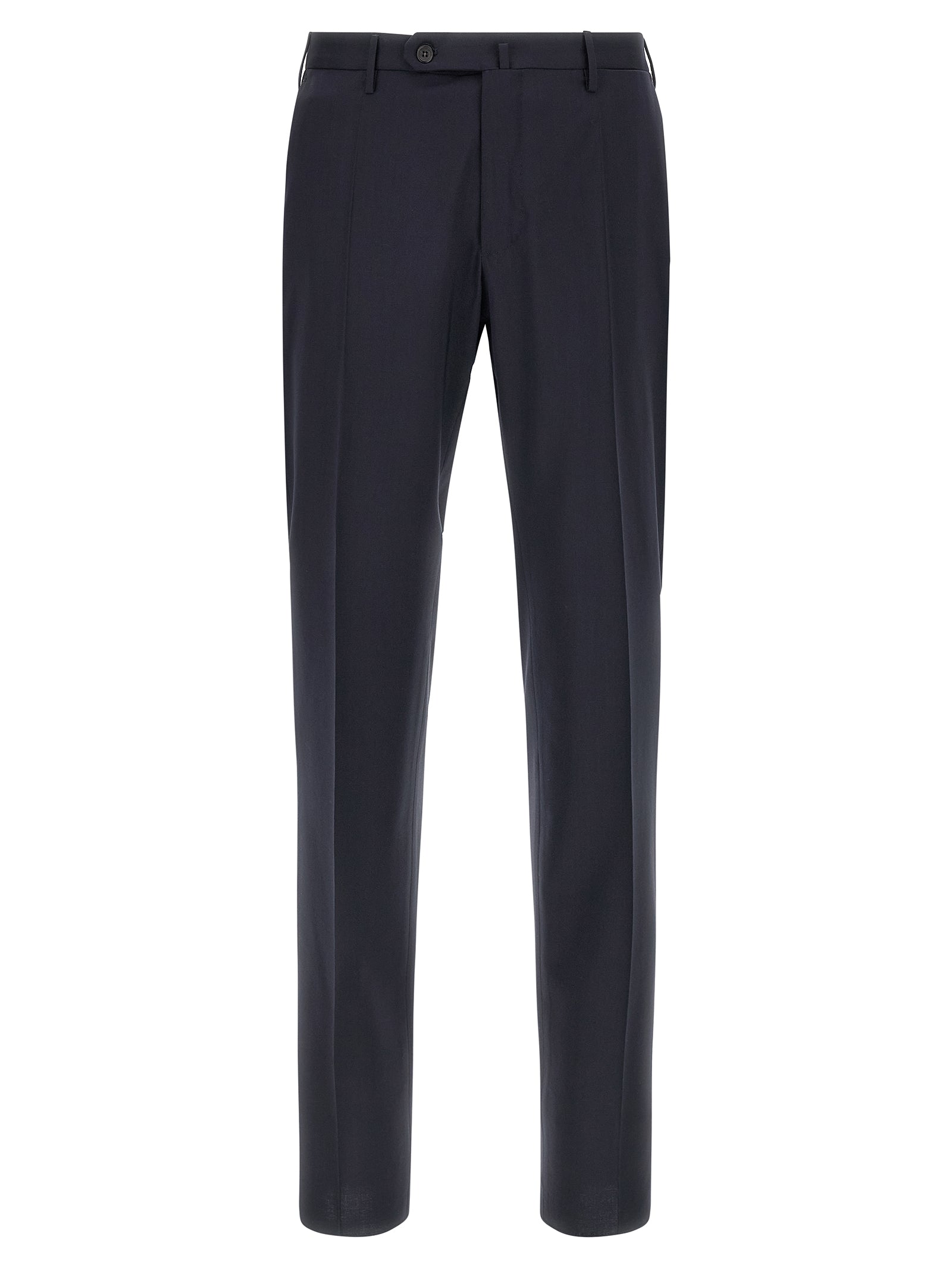 Incotex Blue Virgin Wool Dress Pants