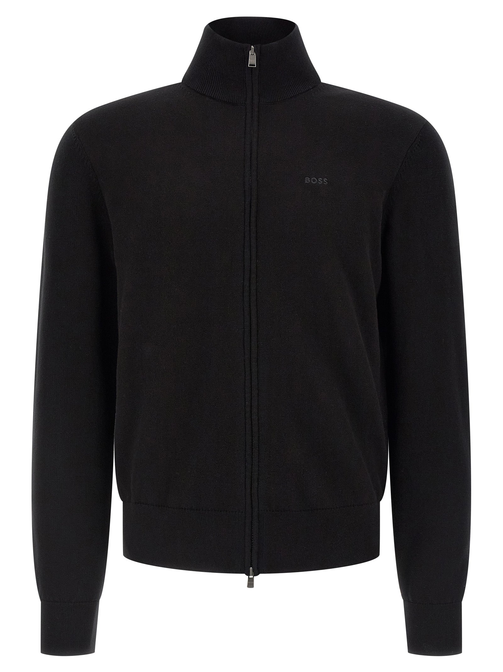 Hugo Boss Black Cotton Cardigan