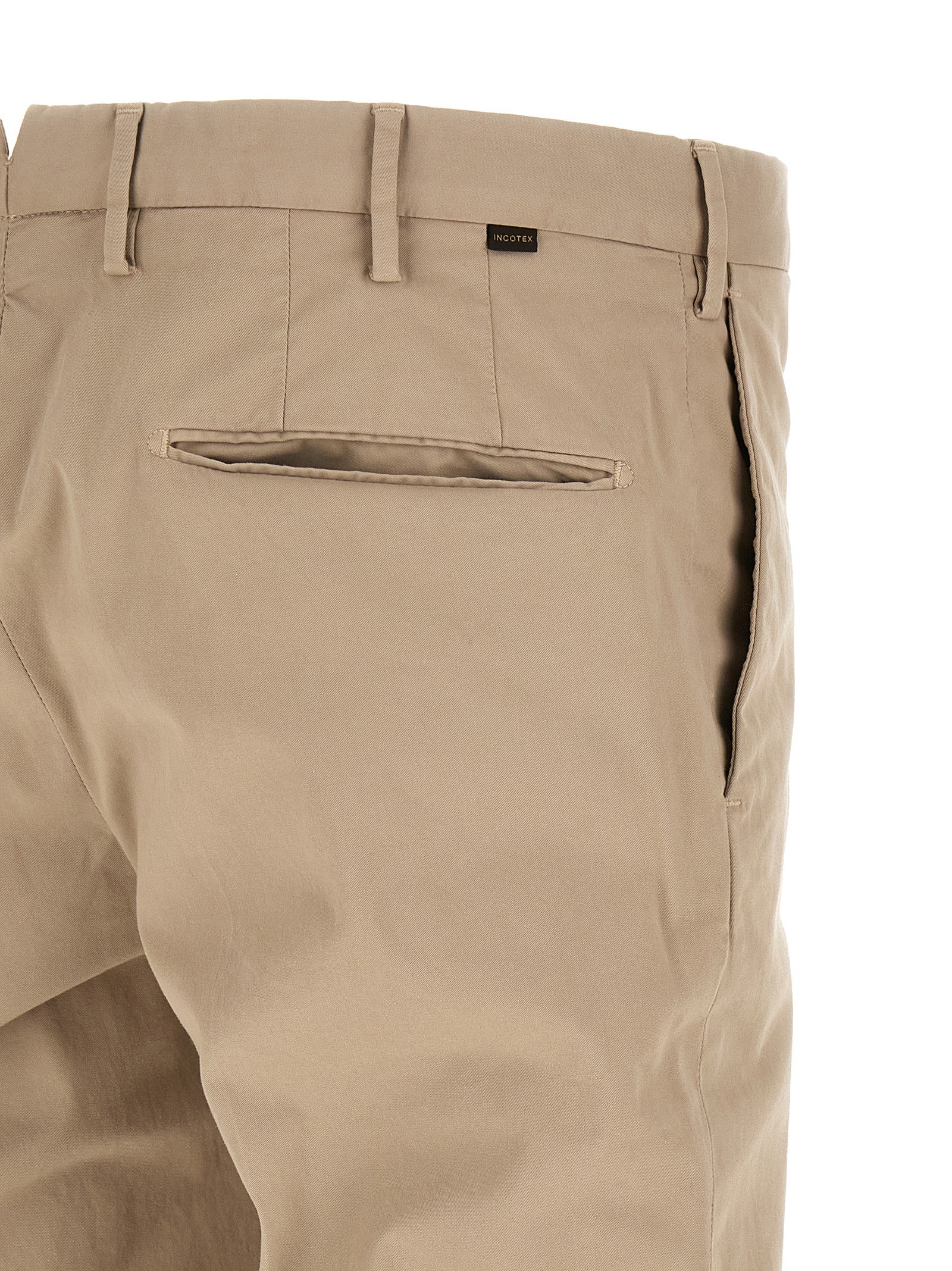 Incotex Beige Cotton Casual Pants