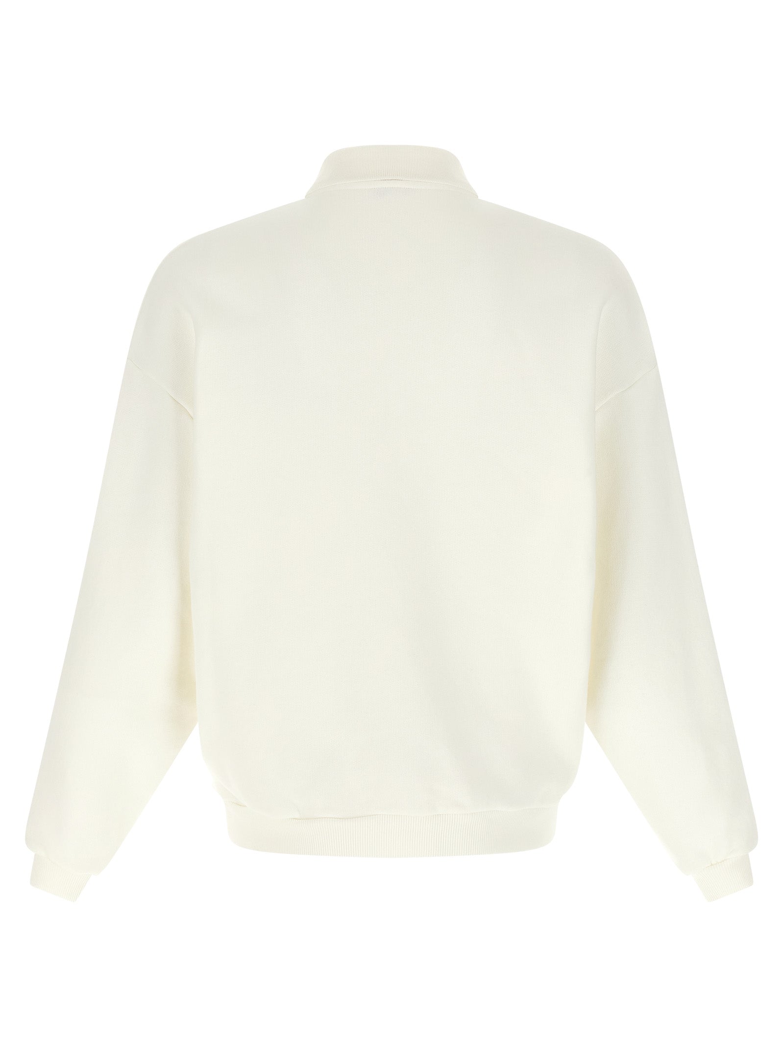 Autry White Cotton Sweatshirt