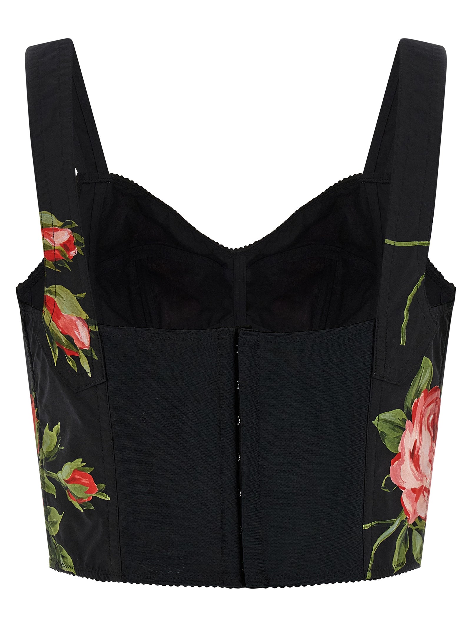 Dolce & Gabbana Black Cotton Tank Tops