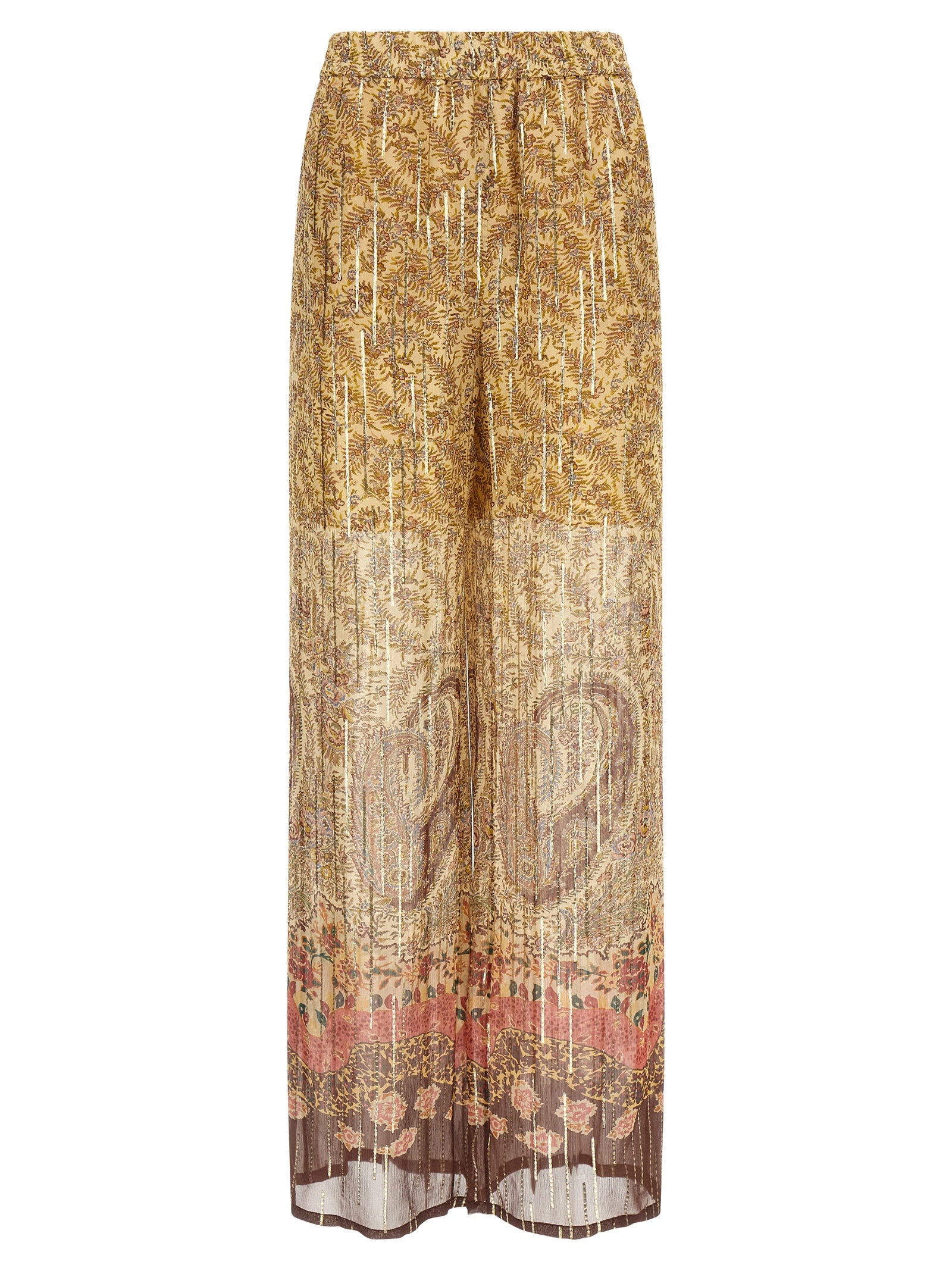 Valentino Garavani Multicolor Silk Casual Pants