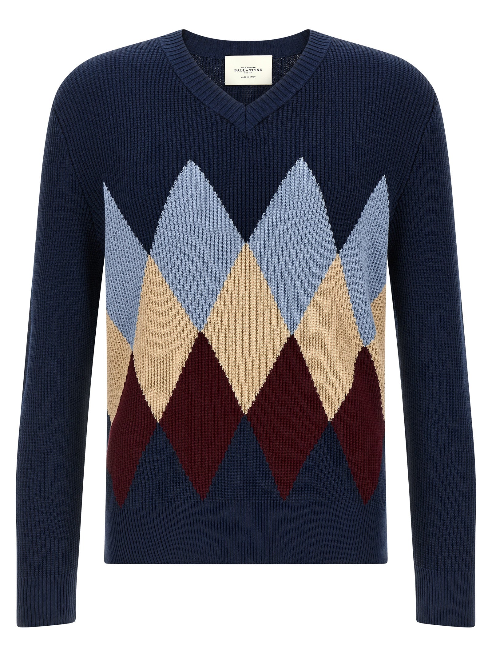 Ballantyne Blue Cotton Cardigan