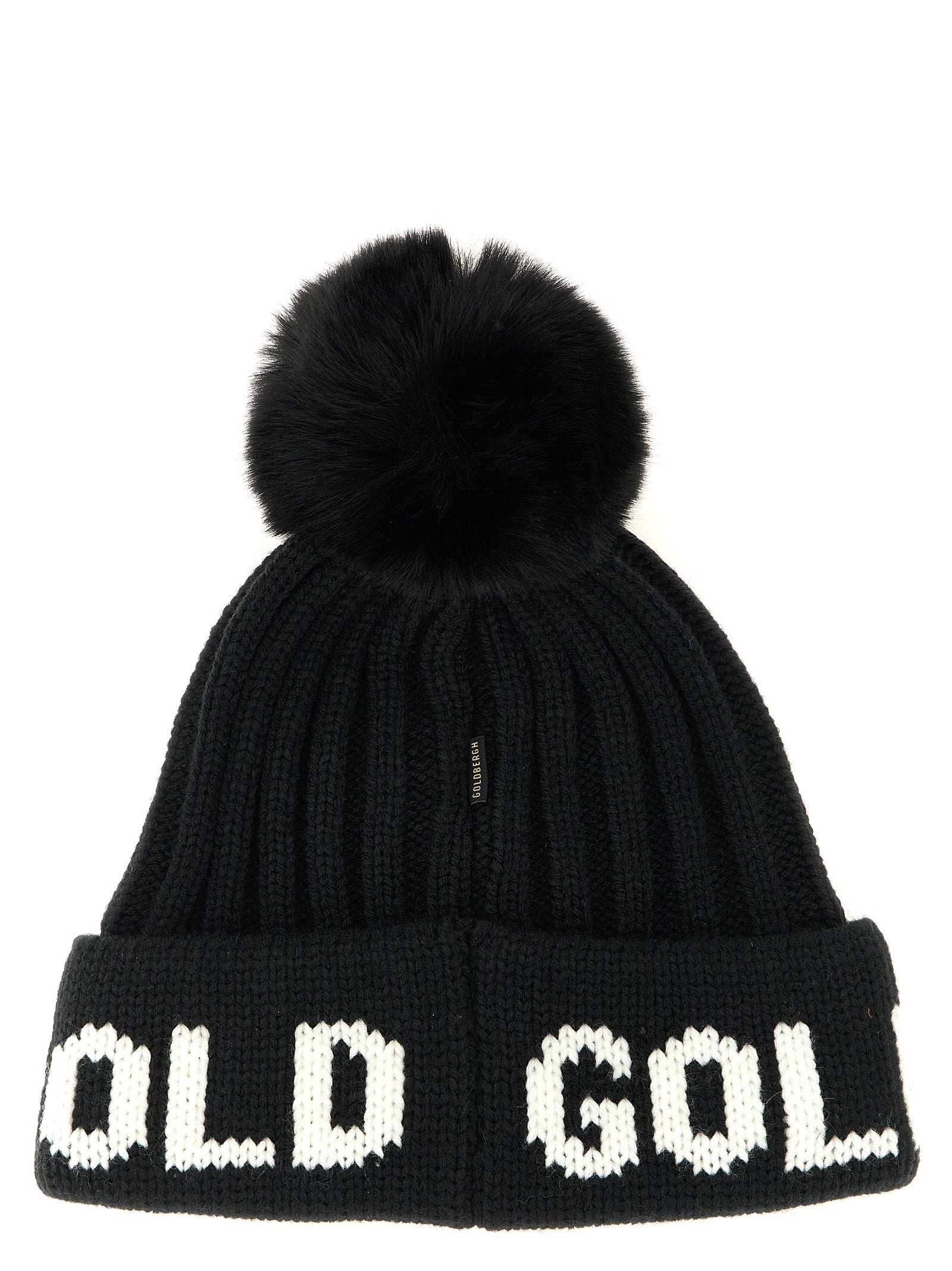 GOLDBERGH Black Marabou Beanie