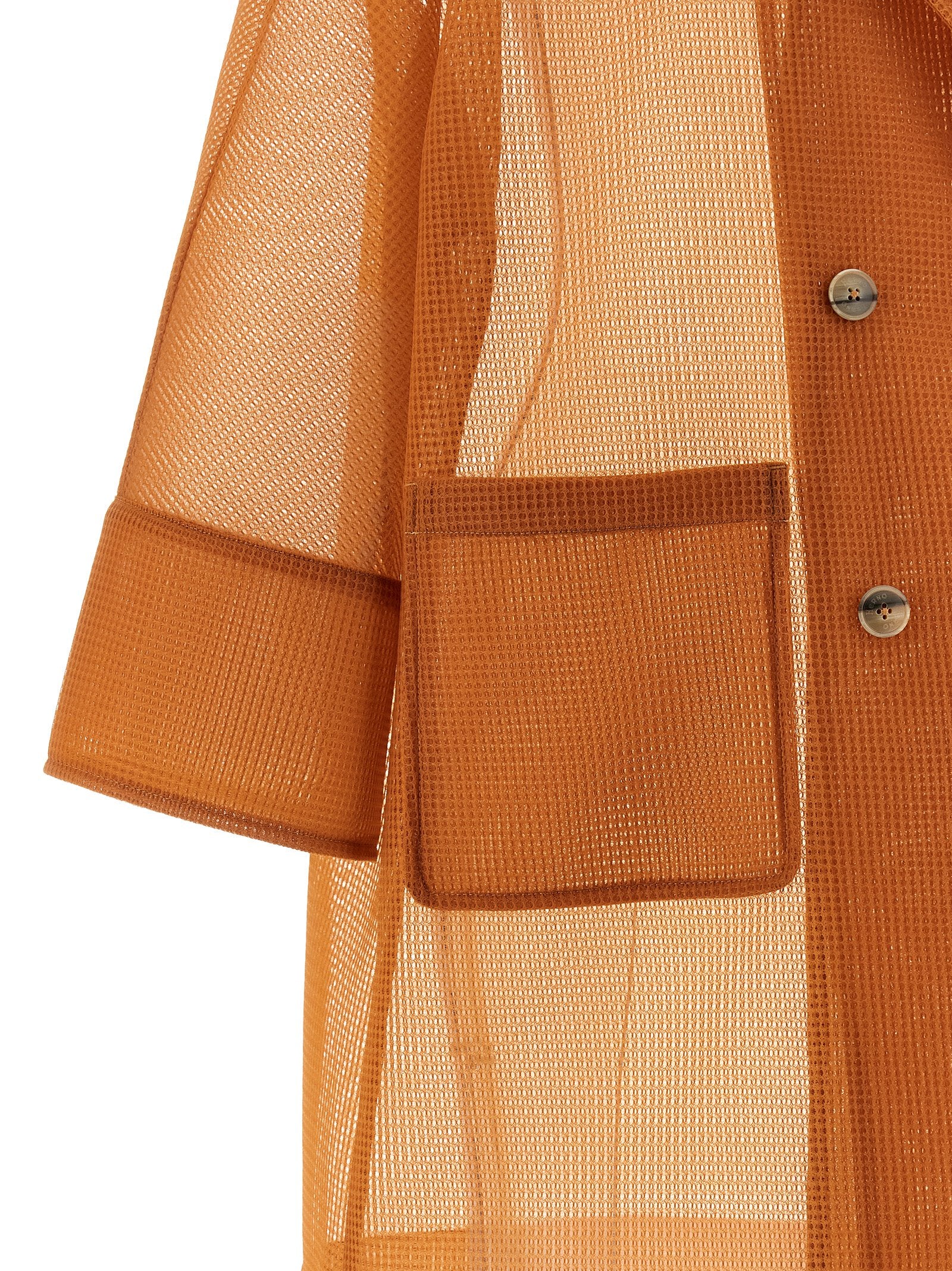 Herno Orange Polyester Coat