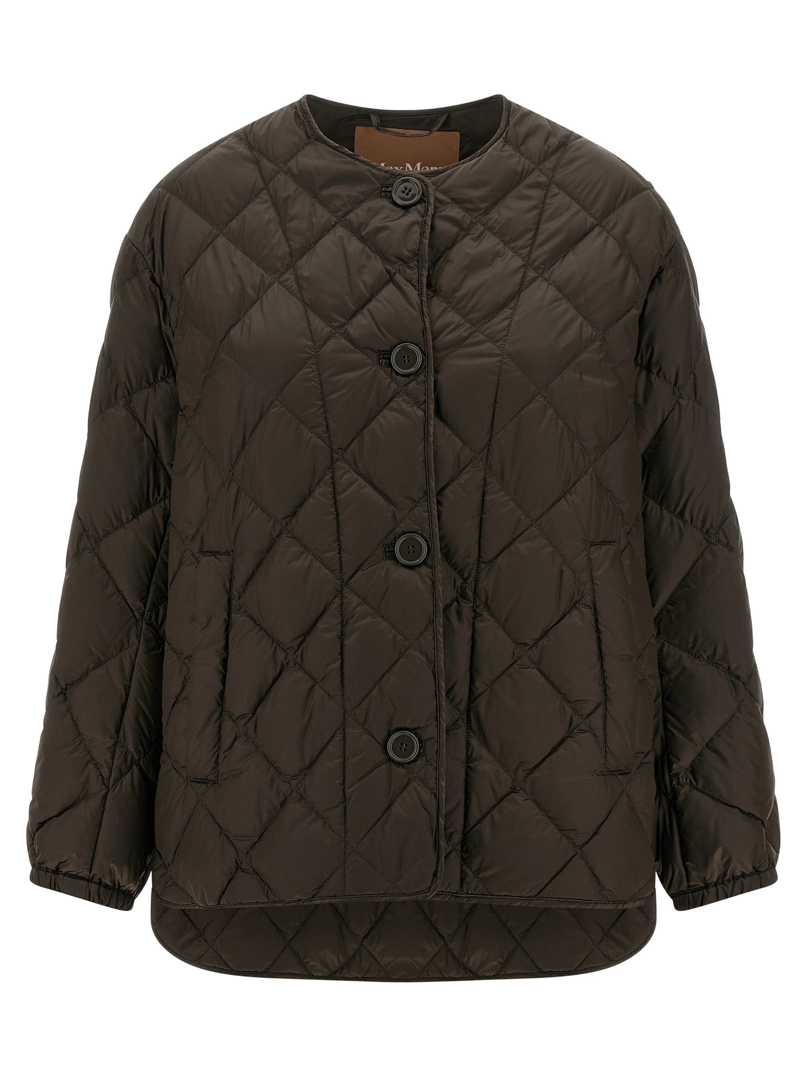 Max Mara Brown Polyamide Full-Length Jacket