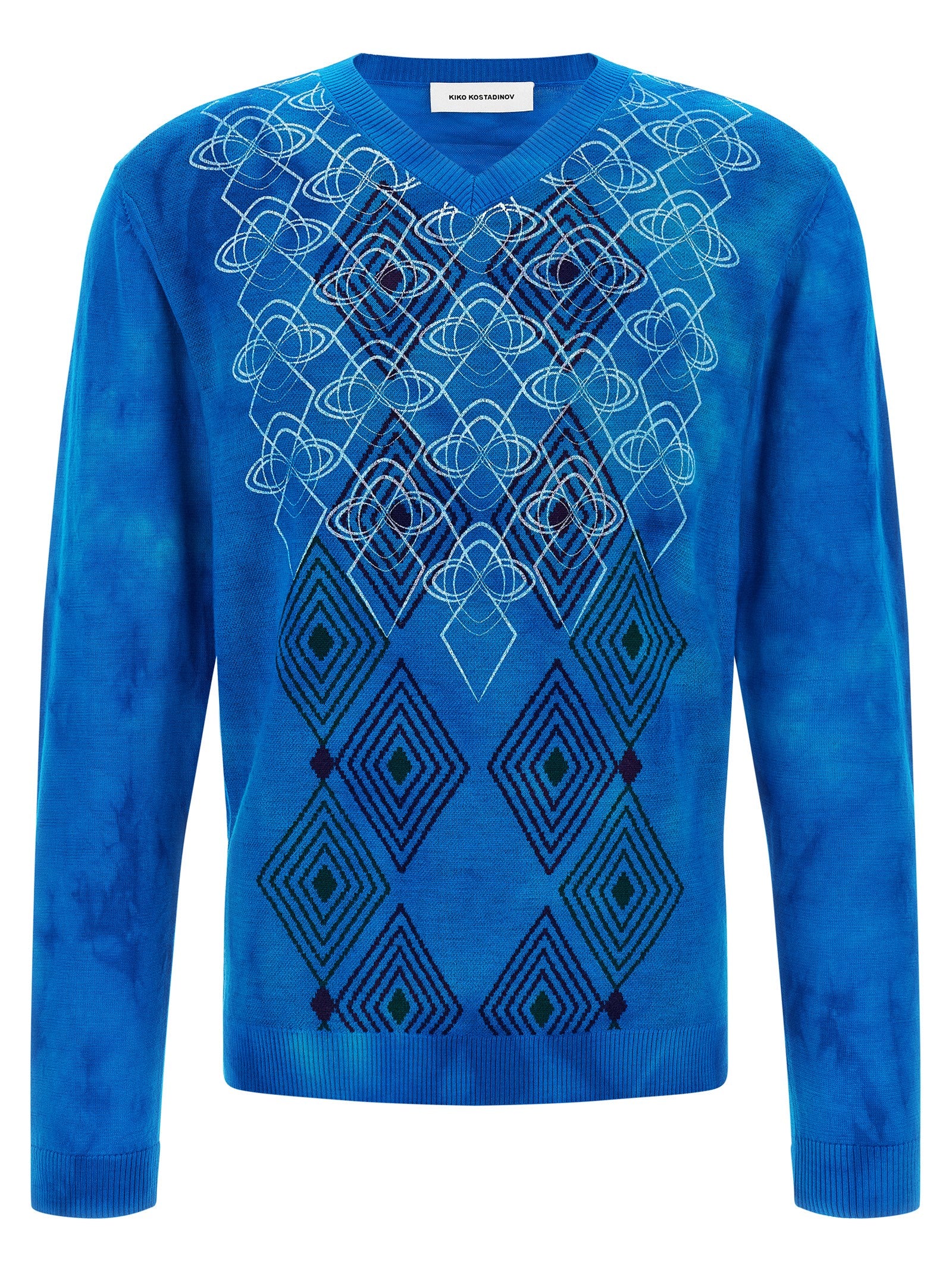 Kiko Kostadinov Blue Wool Cardigan