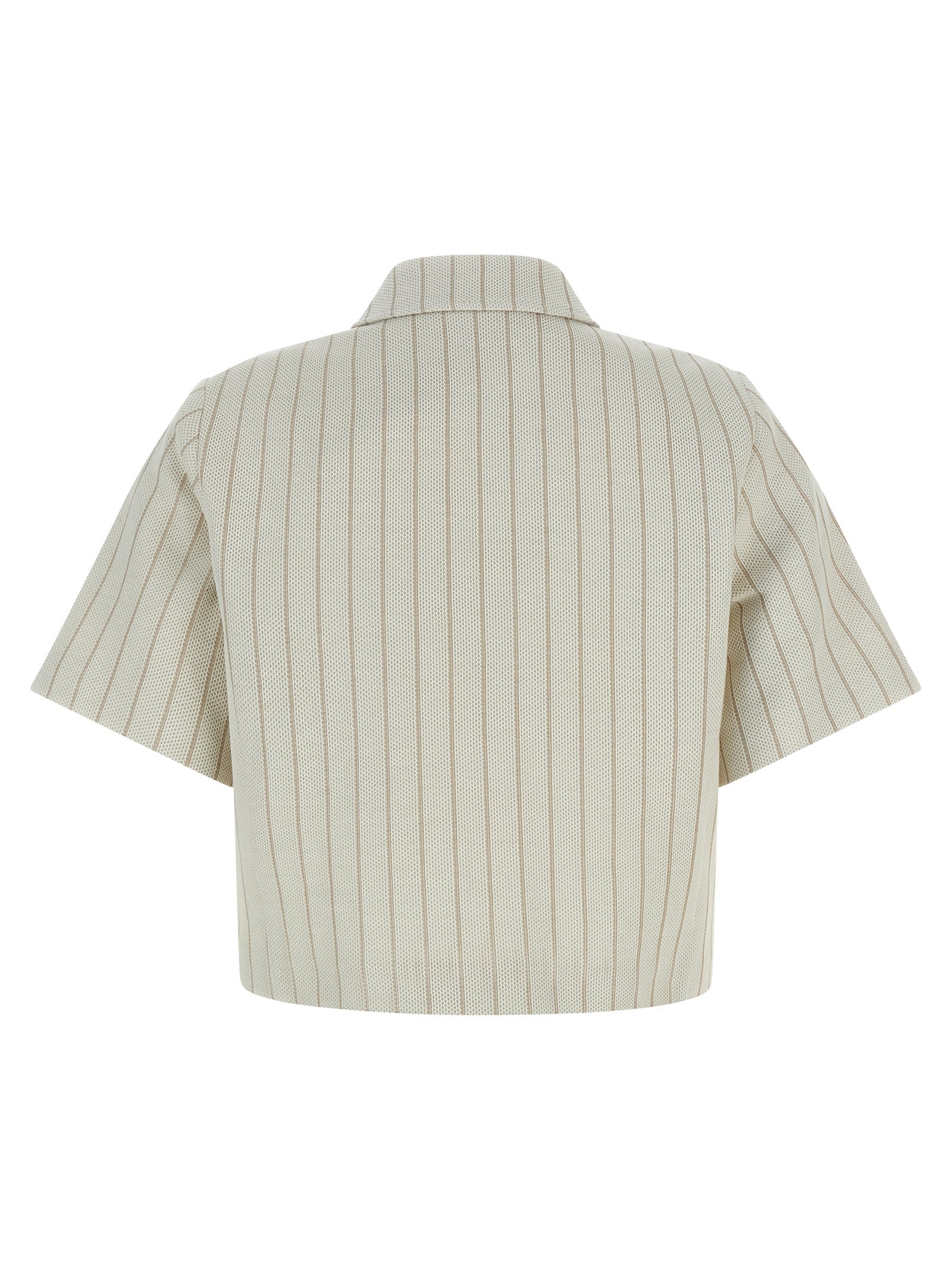 Max Mara Beige Cotton Full-Length Jacket