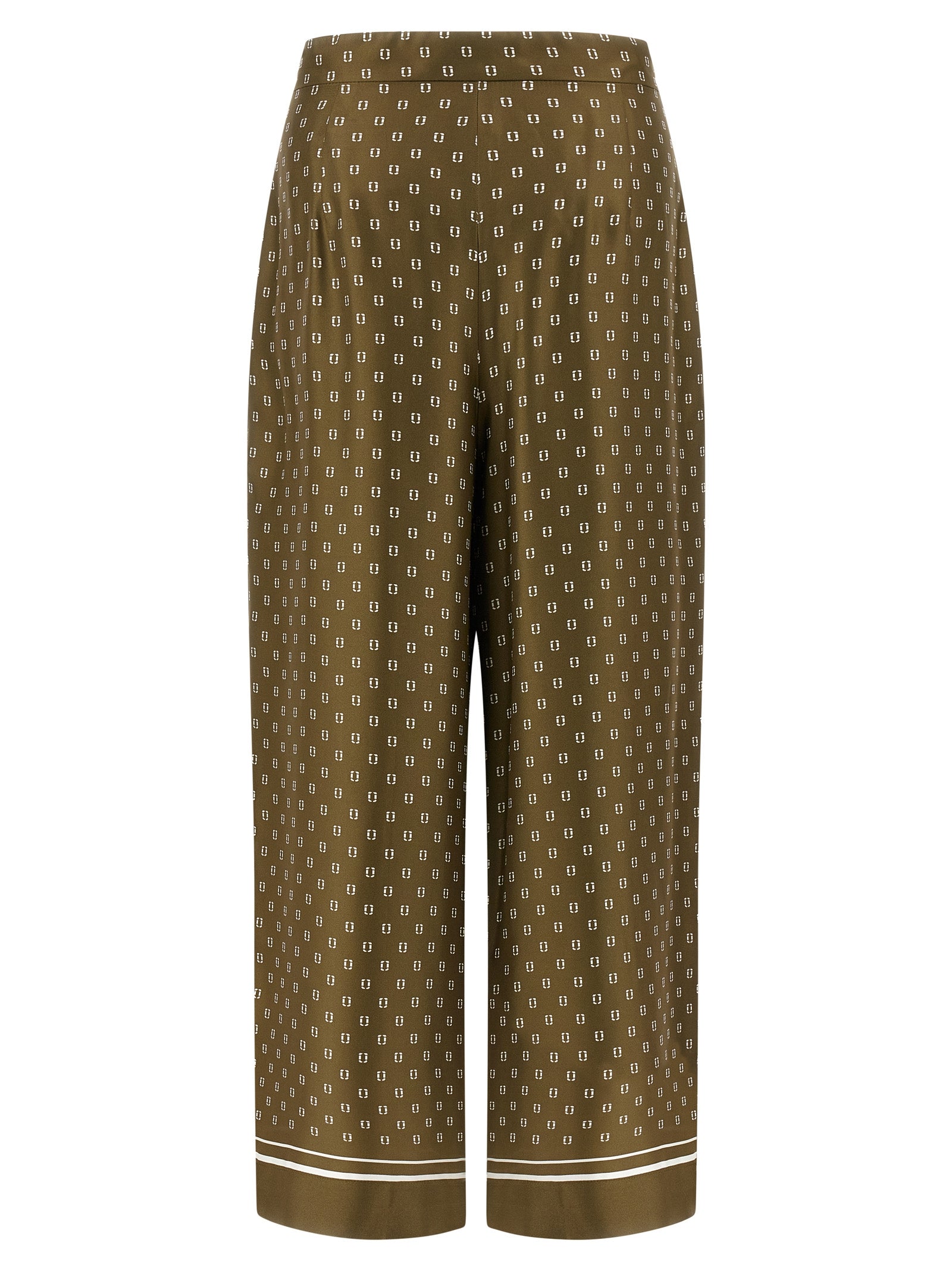 Max Mara Bicolor Silk Casual Pants