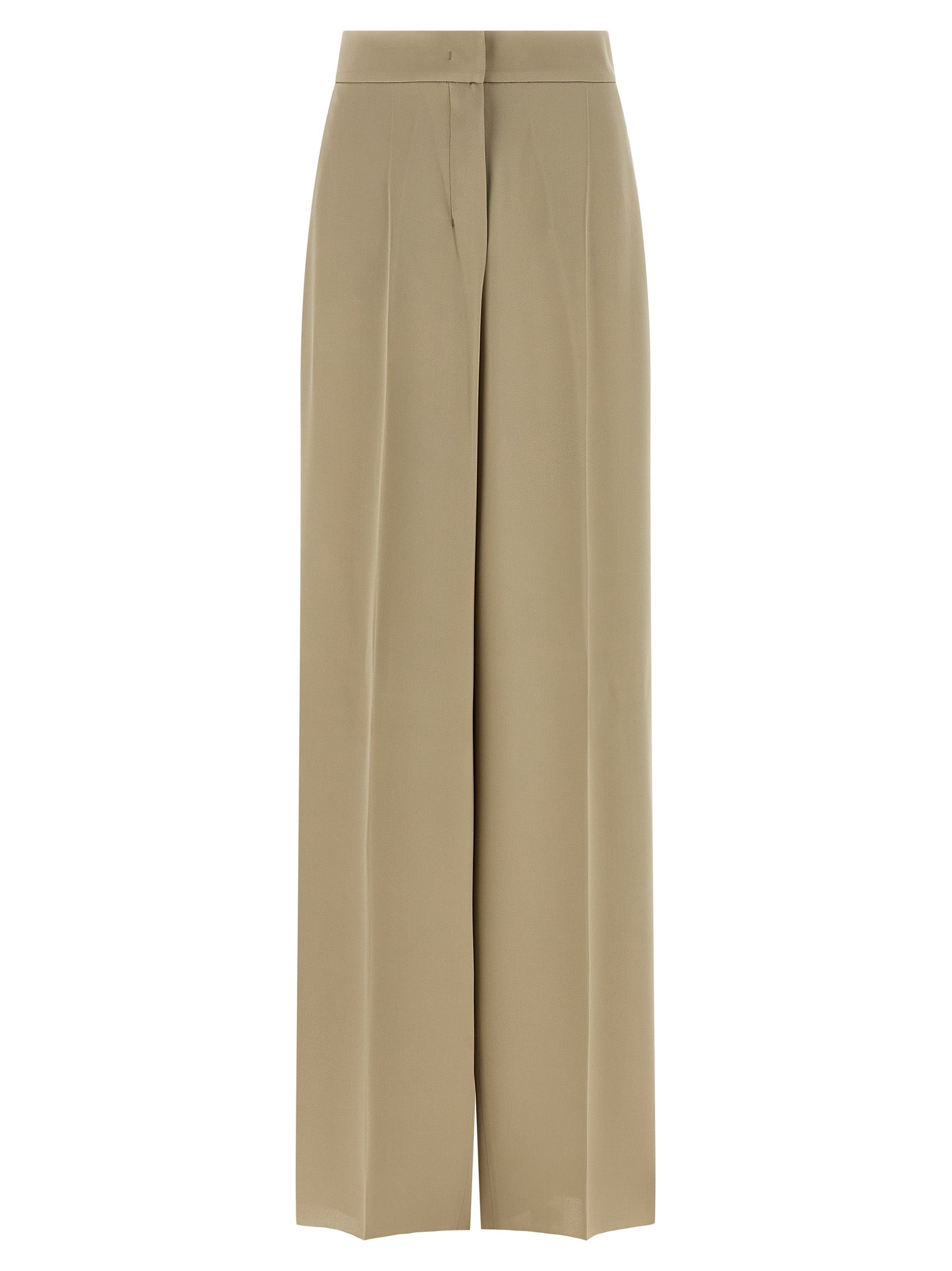 Max Mara Beige Silk Dress Pants