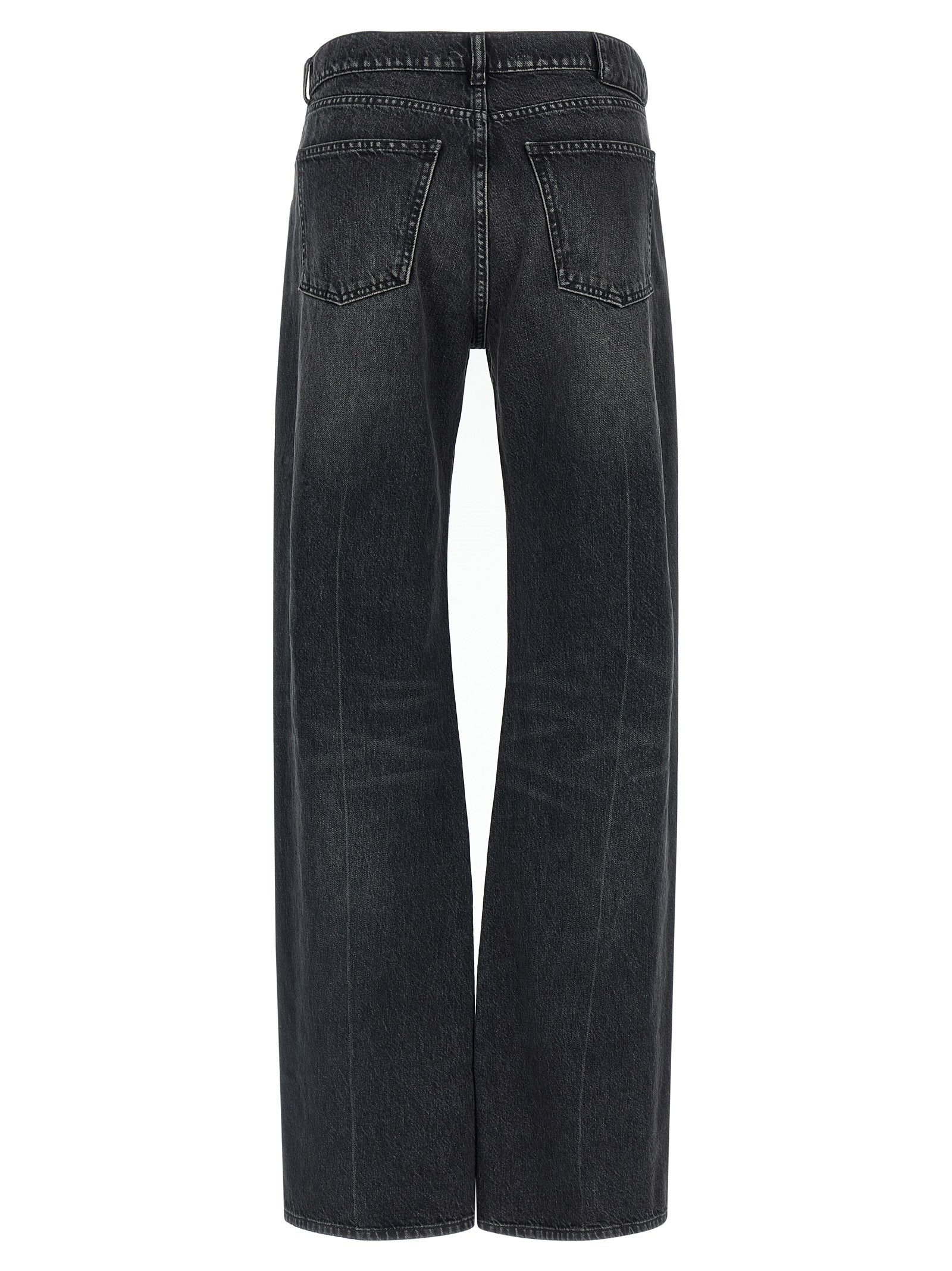 Armarium Black Cotton Straight-Leg Jeans