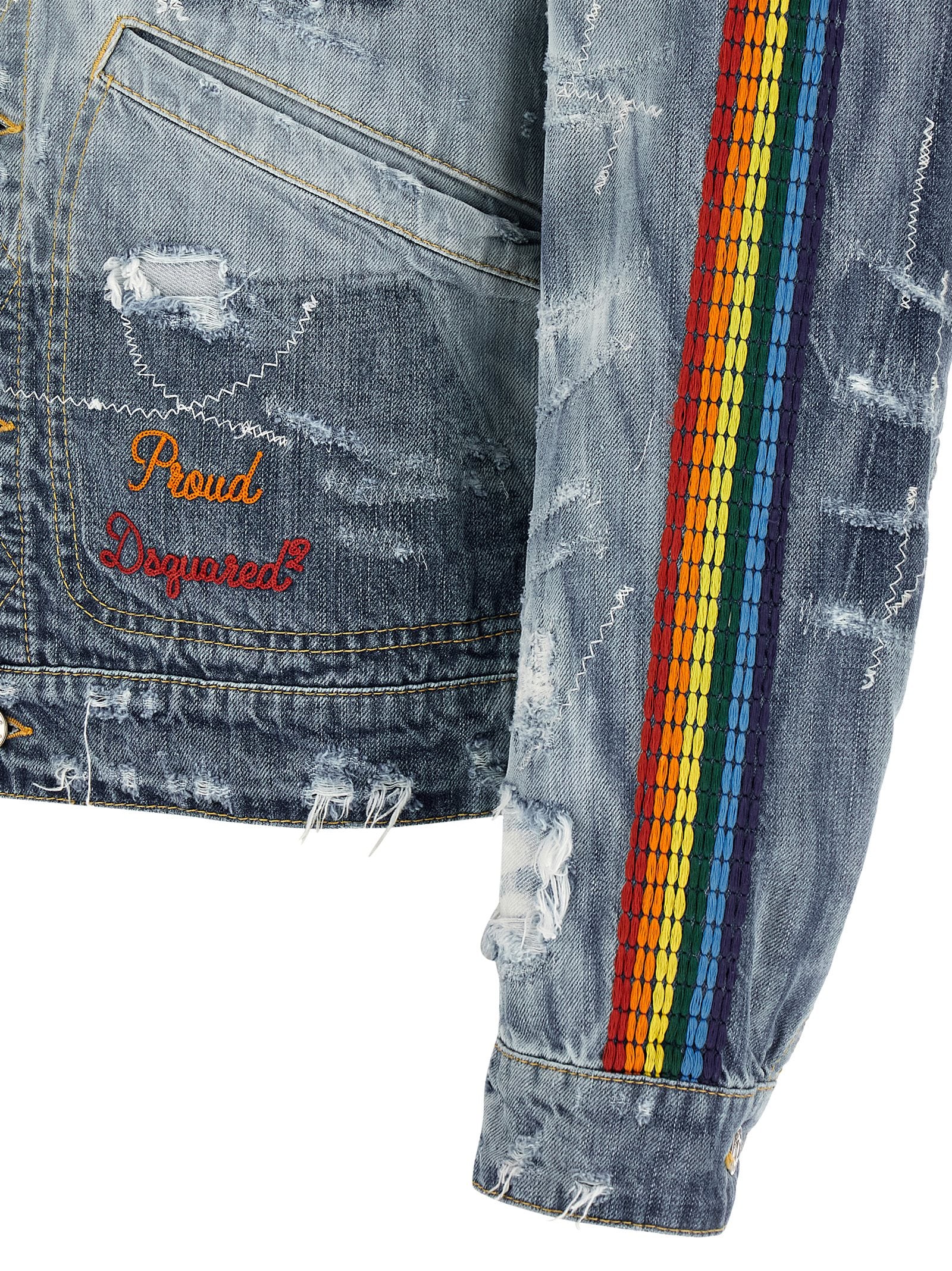 Dsquared² Blue Cotton Denim Jacket