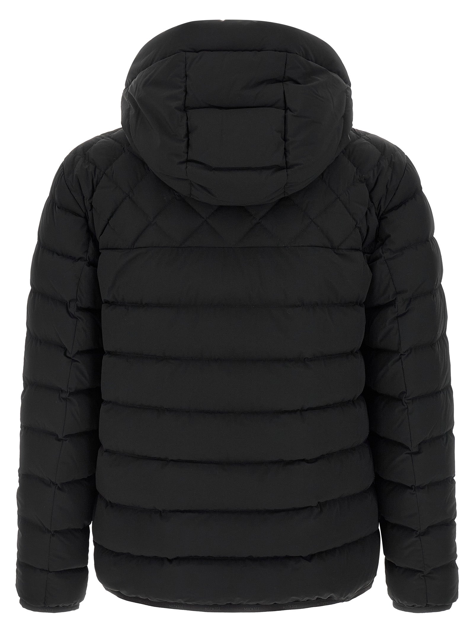 Mackage Black Nylon Full-Length Jacket