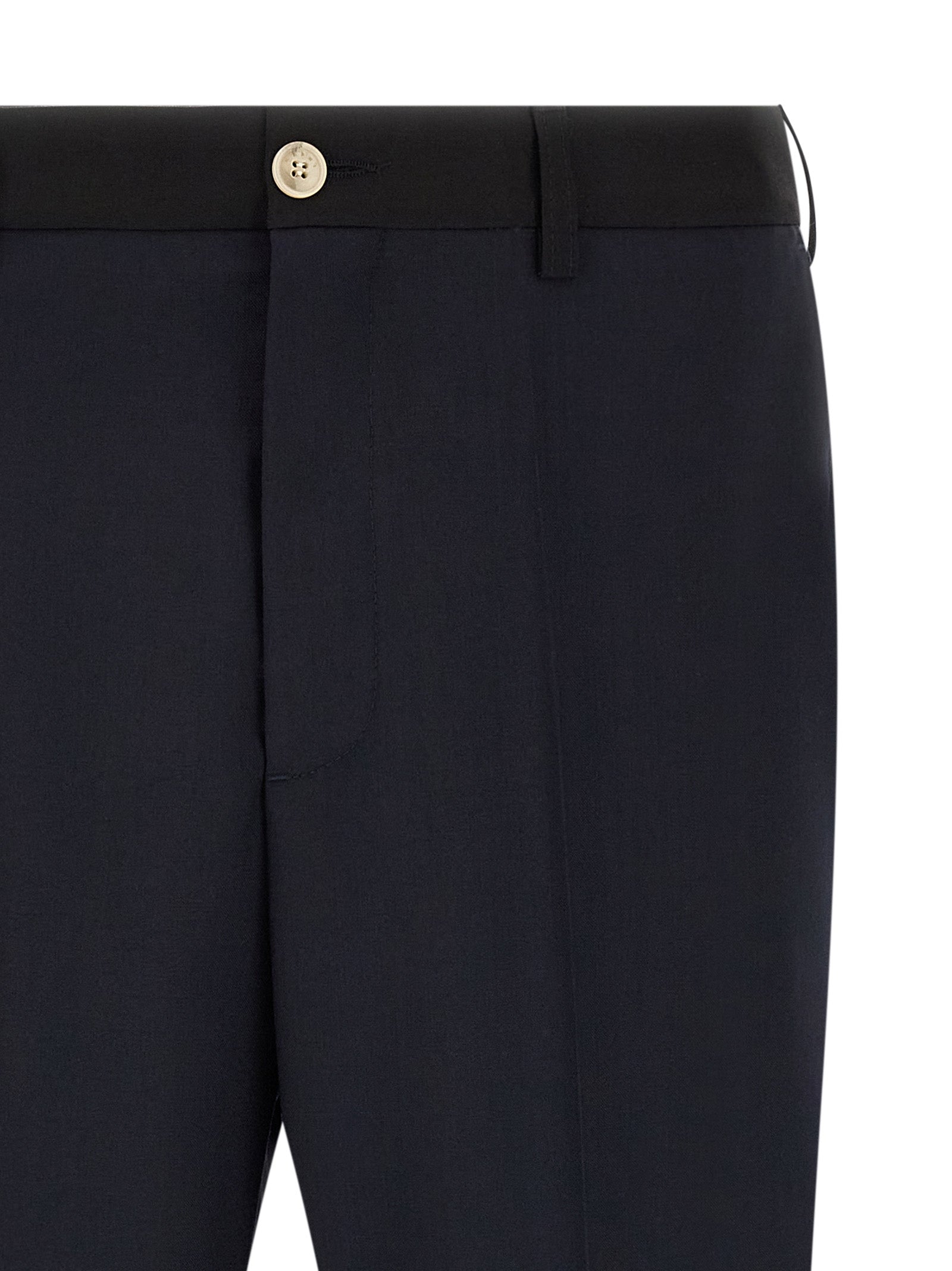 Marni Blue Virgin Wool Casual Pants