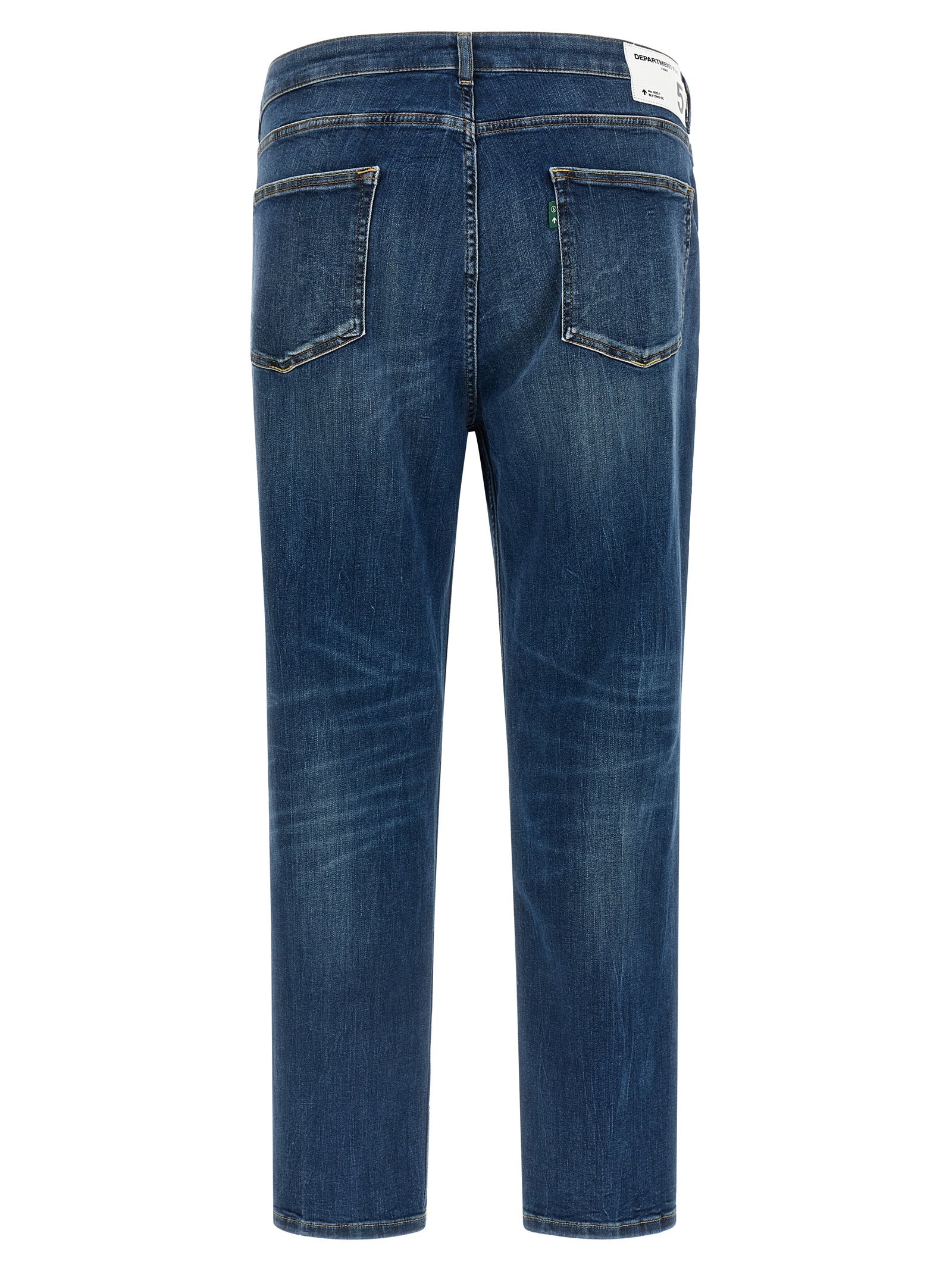Department 5 Blue Cotton Cropped Jeans
