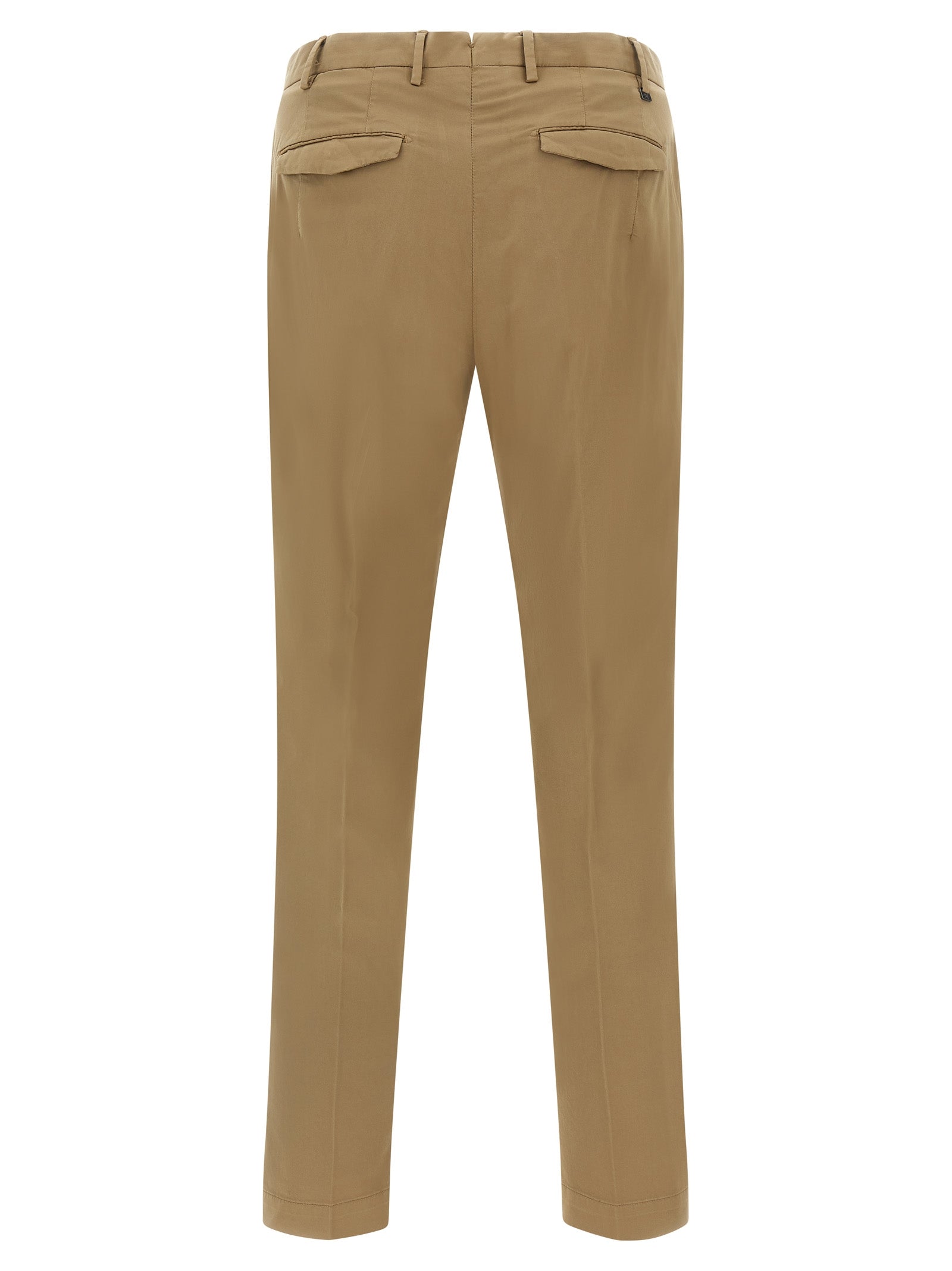 PT Torino Brown Cotton Dress Pants