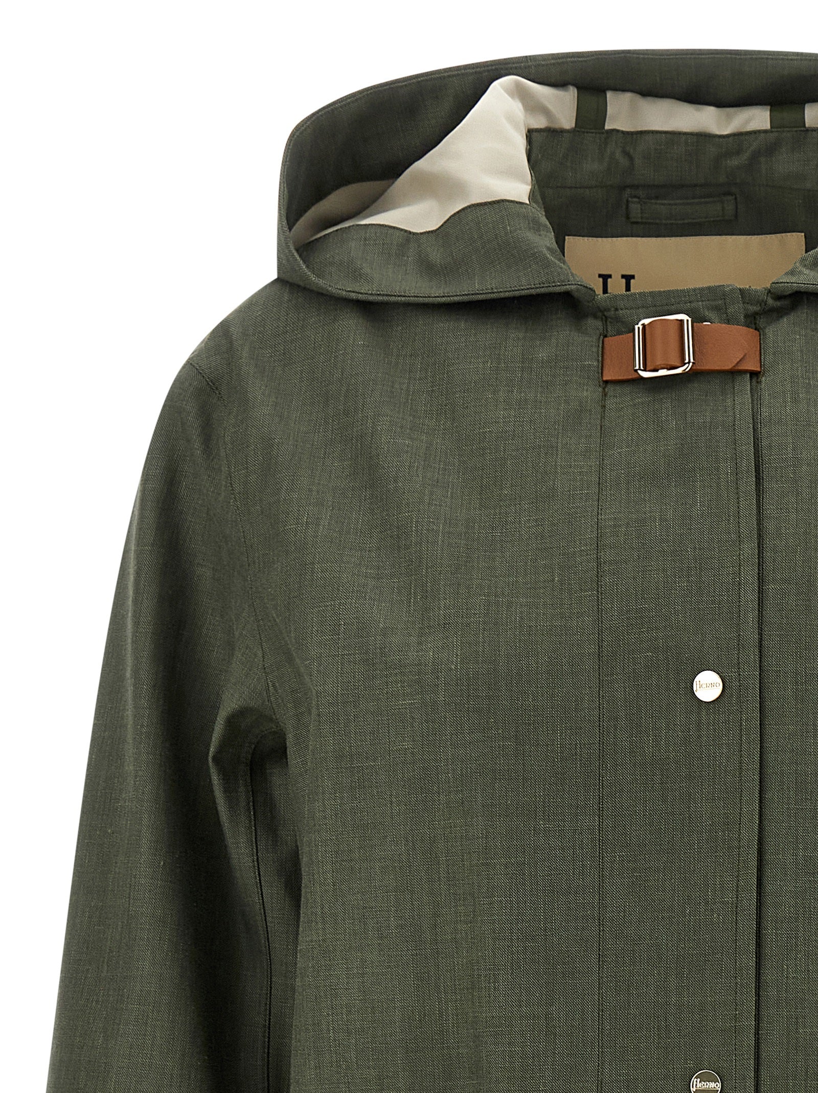 Herno Bicolor Linen Coat