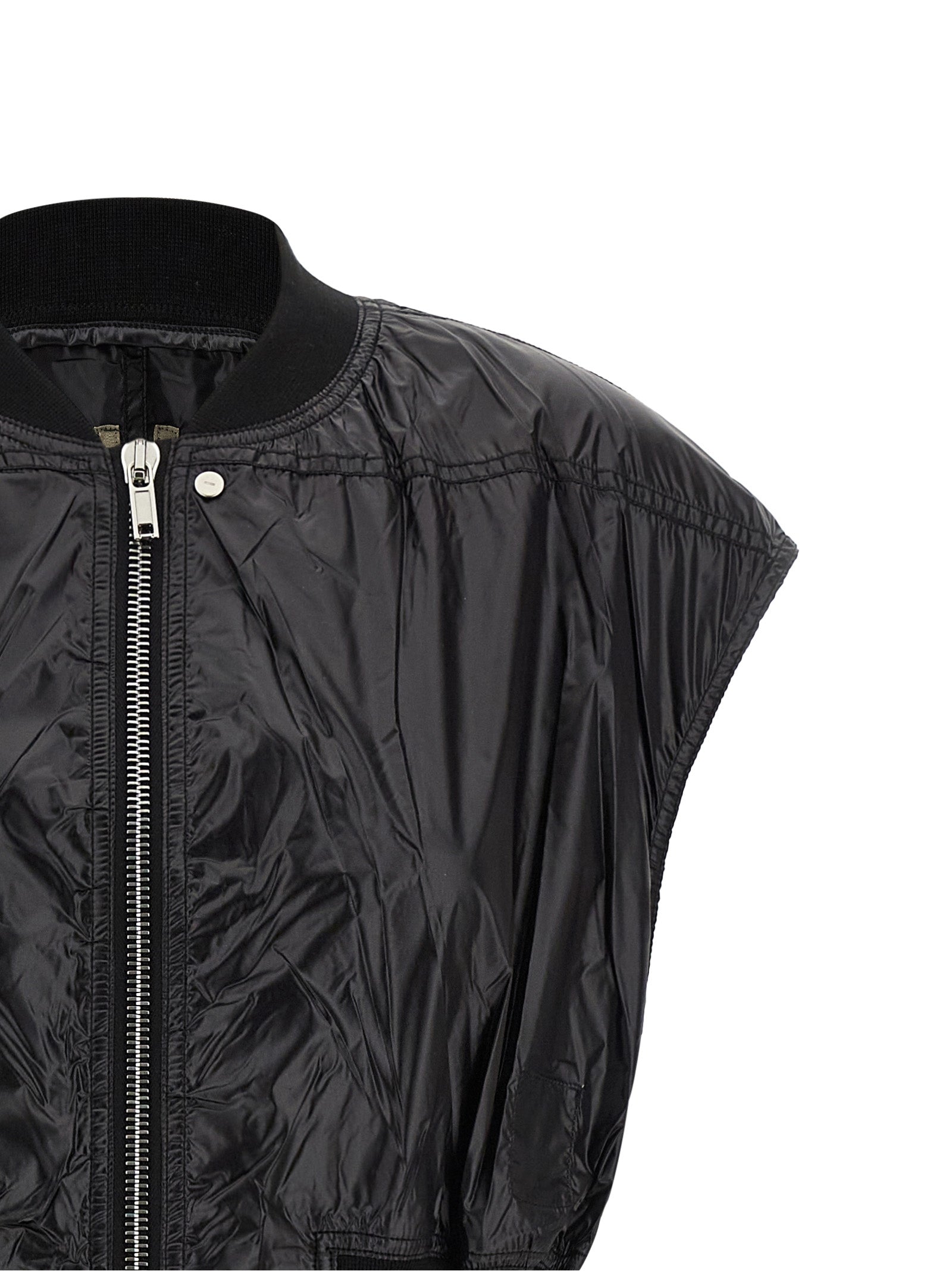 DRKSHDW Black Nylon Sleeveless Jacket