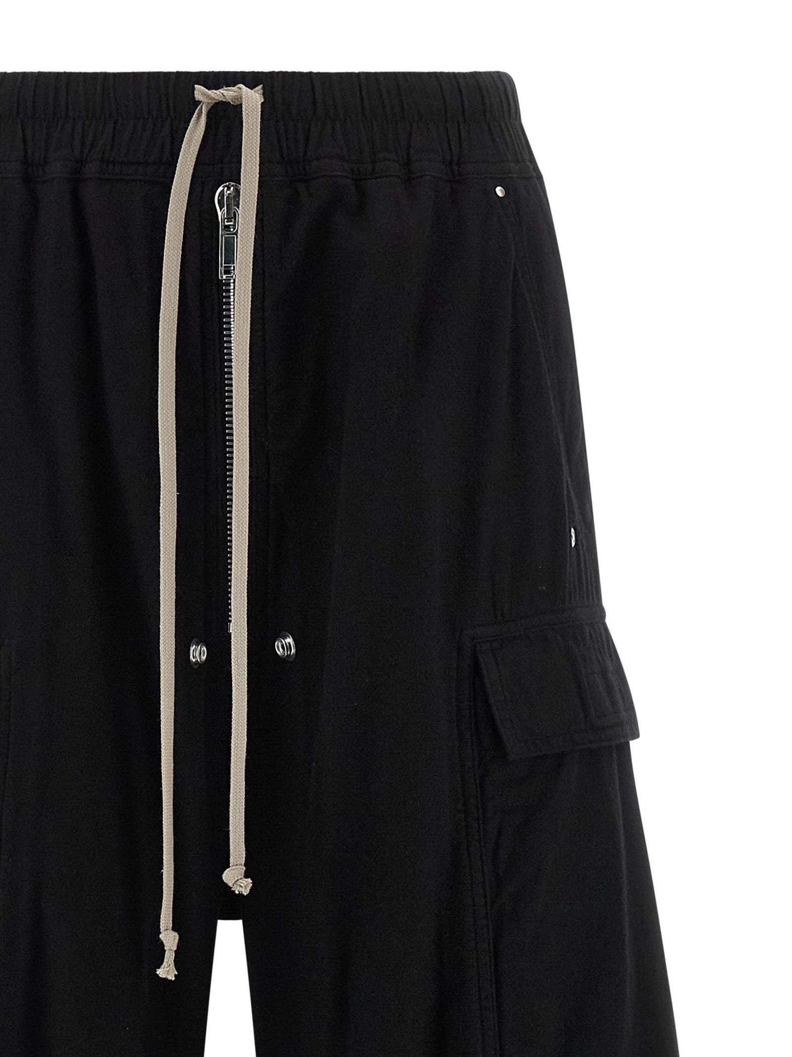 DRKSHDW Black Cotton Cargo Pants