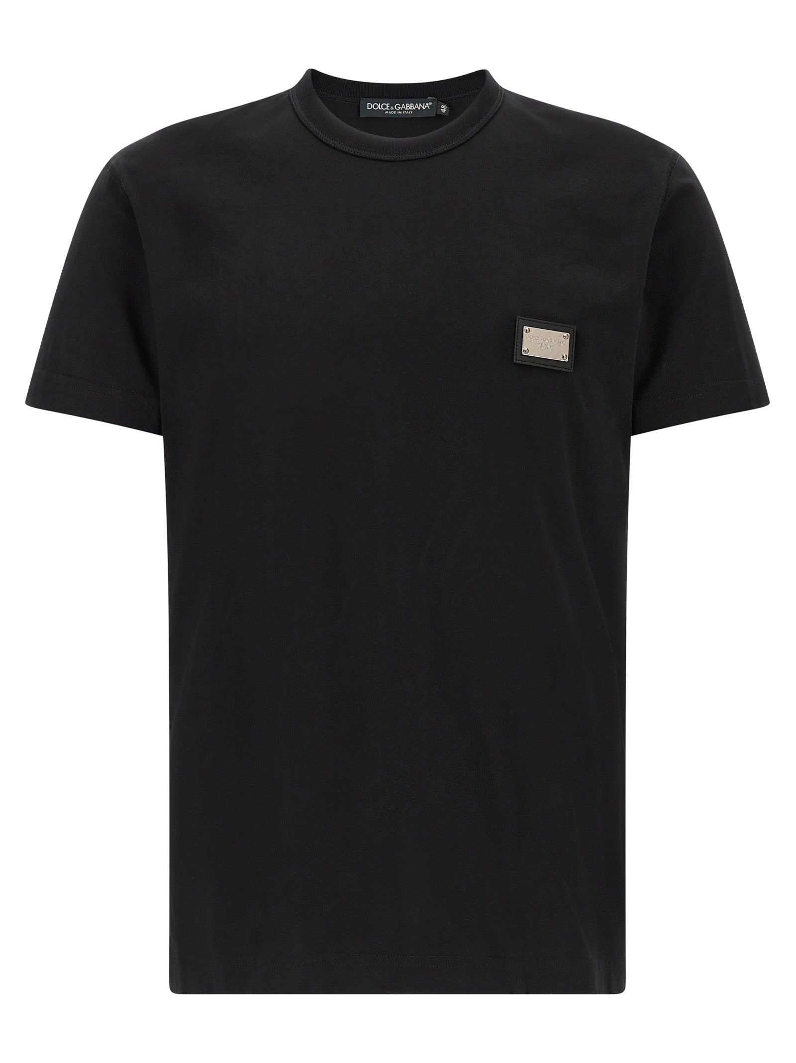 Dolce & Gabbana Black Cotton T-Shirt