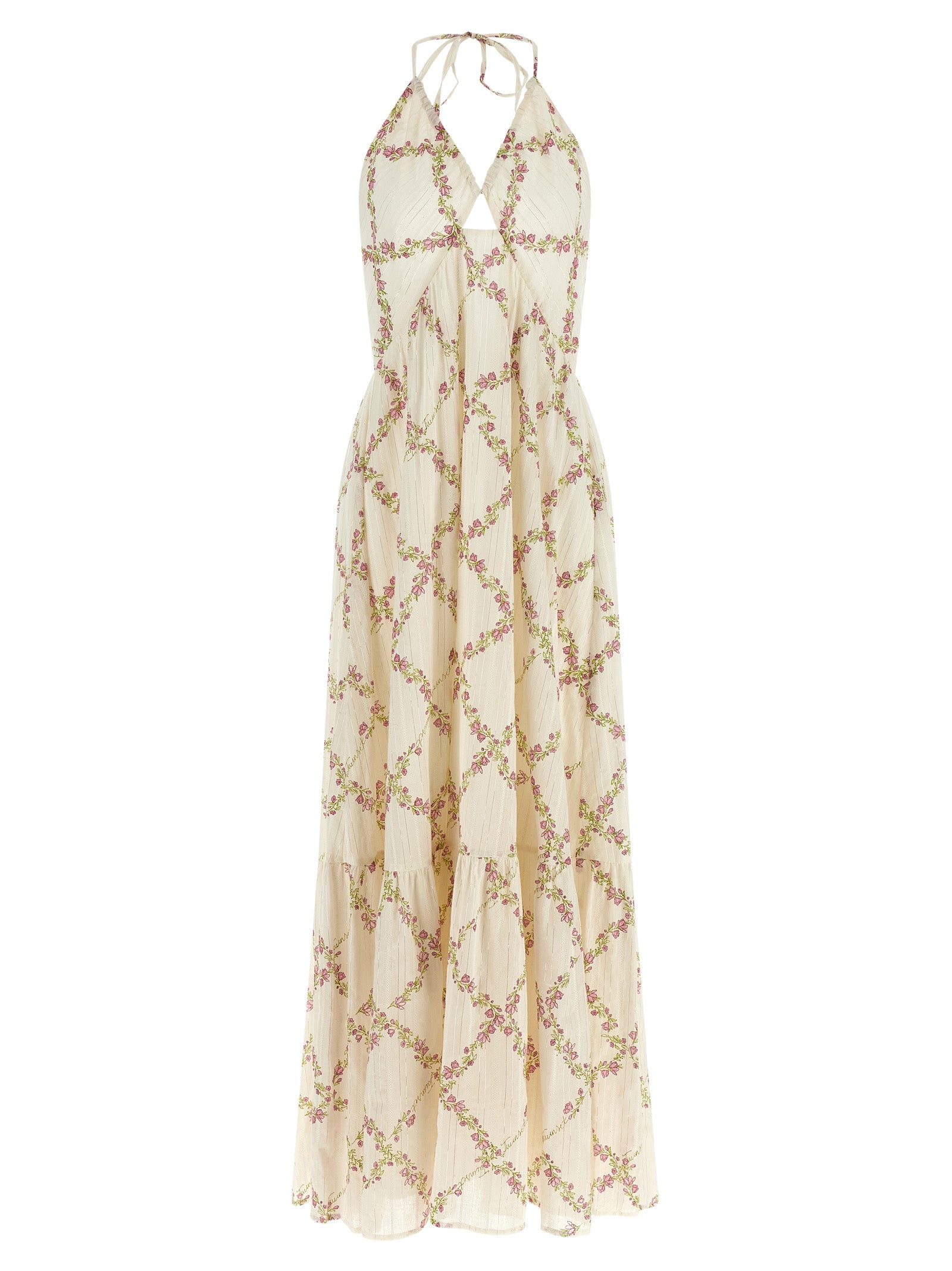 Twinset White Cotton Long Dress