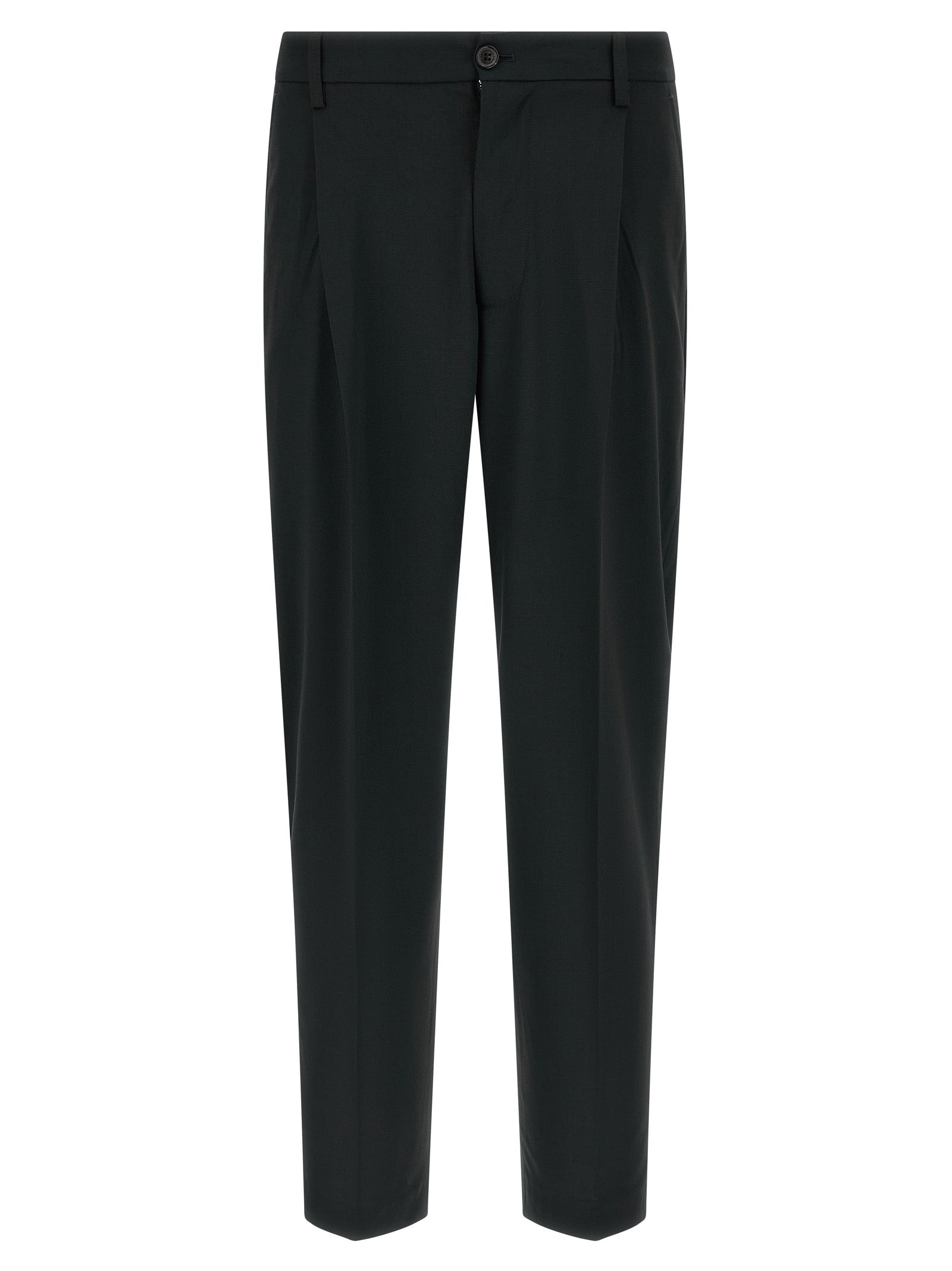 Department 5 Black Polyester Casual Pants