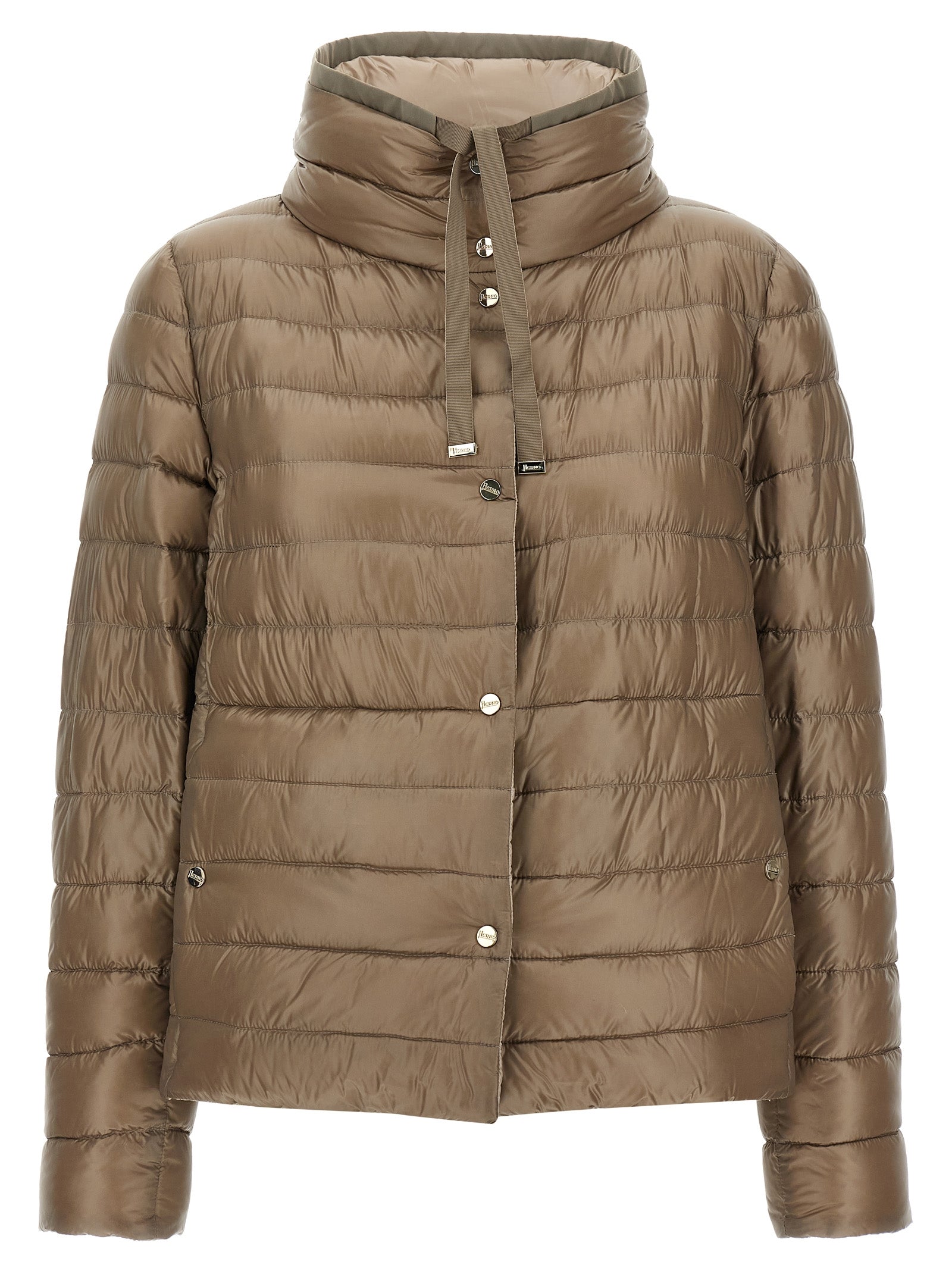 Herno Brown Polyamide Full-Length Jacket