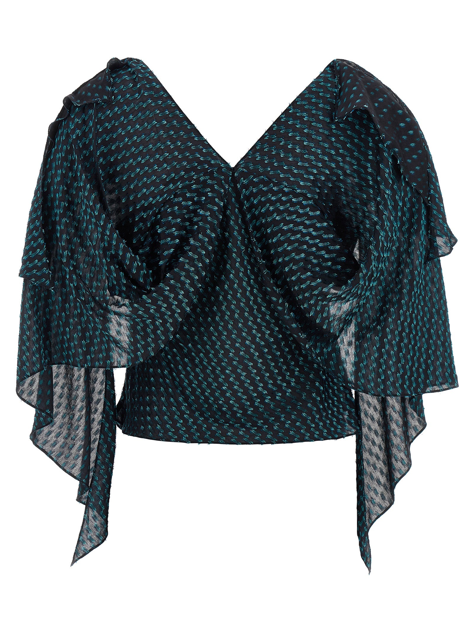 Kiko Kostadinov Blue Modal Blouse